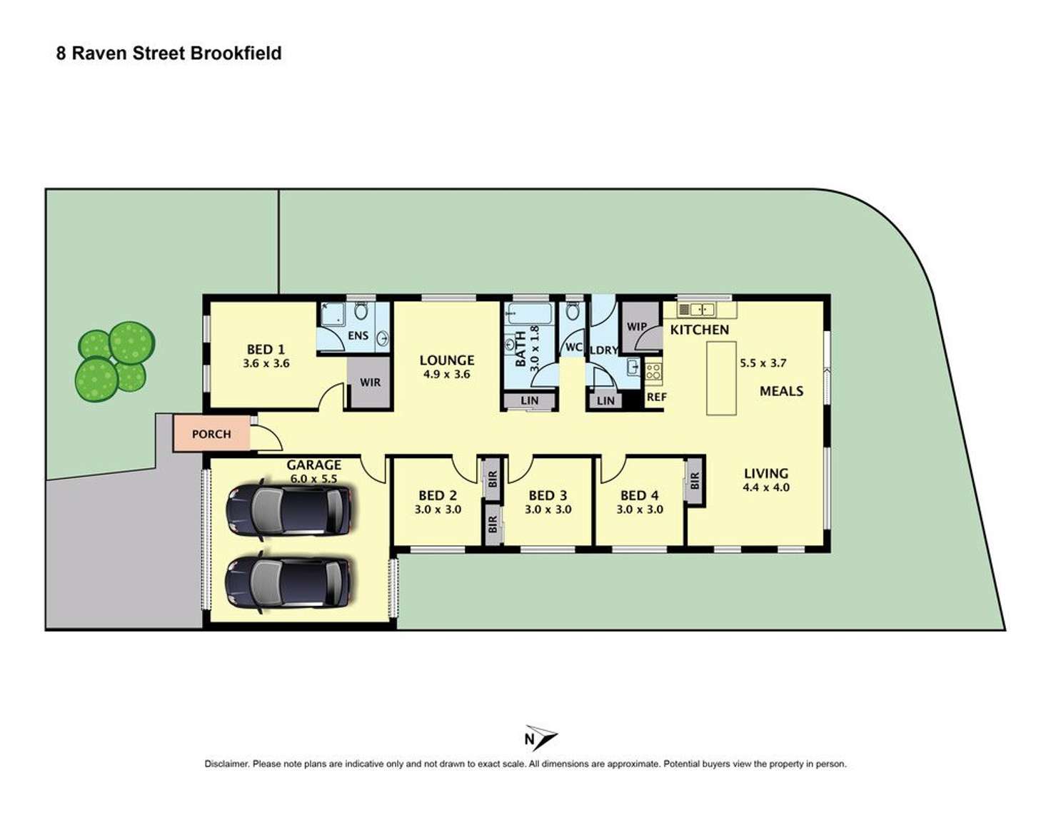 Floorplan of Homely house listing, 8 Raven Street, Brookfield VIC 3338