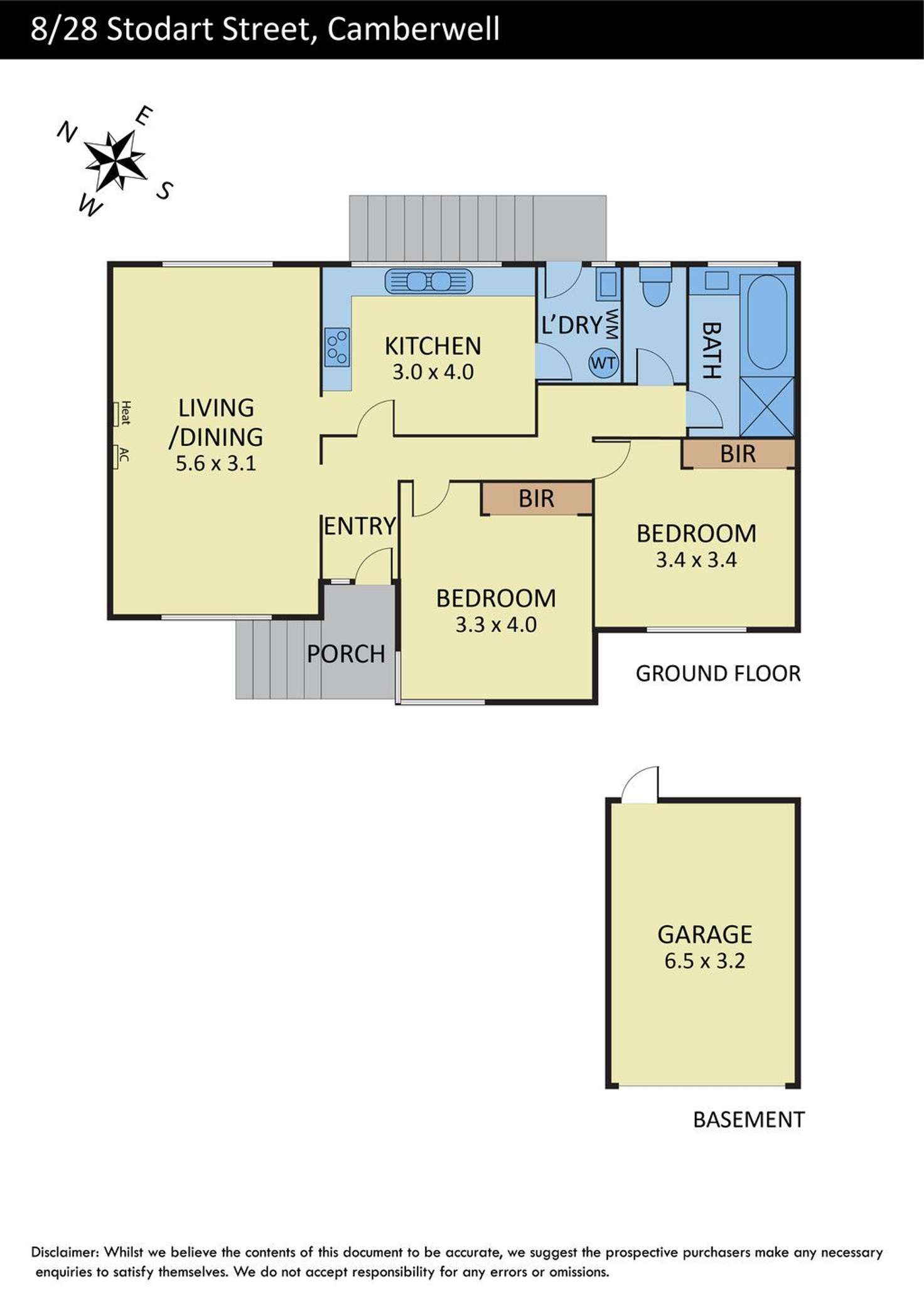 Floorplan of Homely unit listing, 8/28 Stodart Street, Camberwell VIC 3124