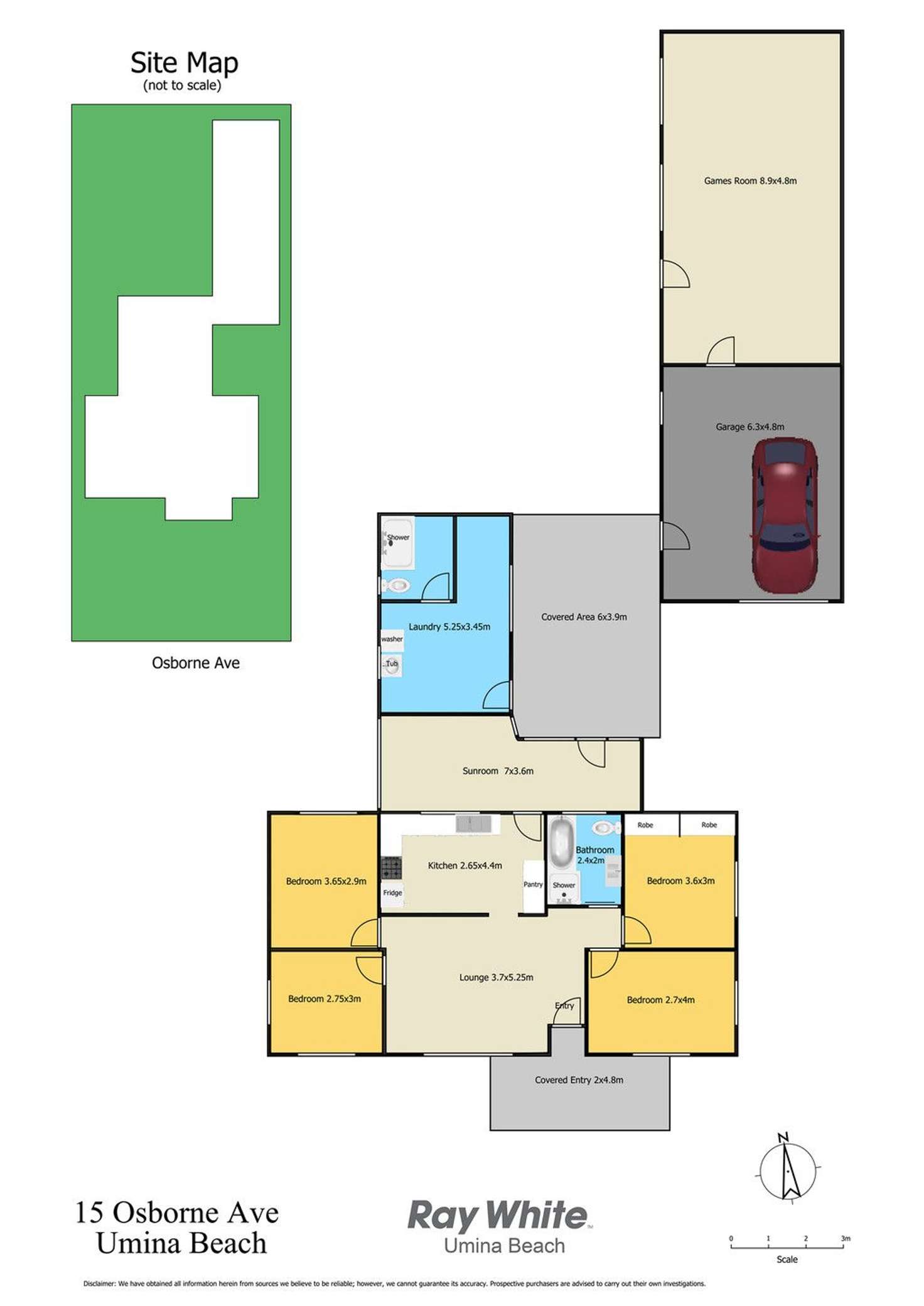 Floorplan of Homely house listing, 15 Osborne Avenue, Umina Beach NSW 2257