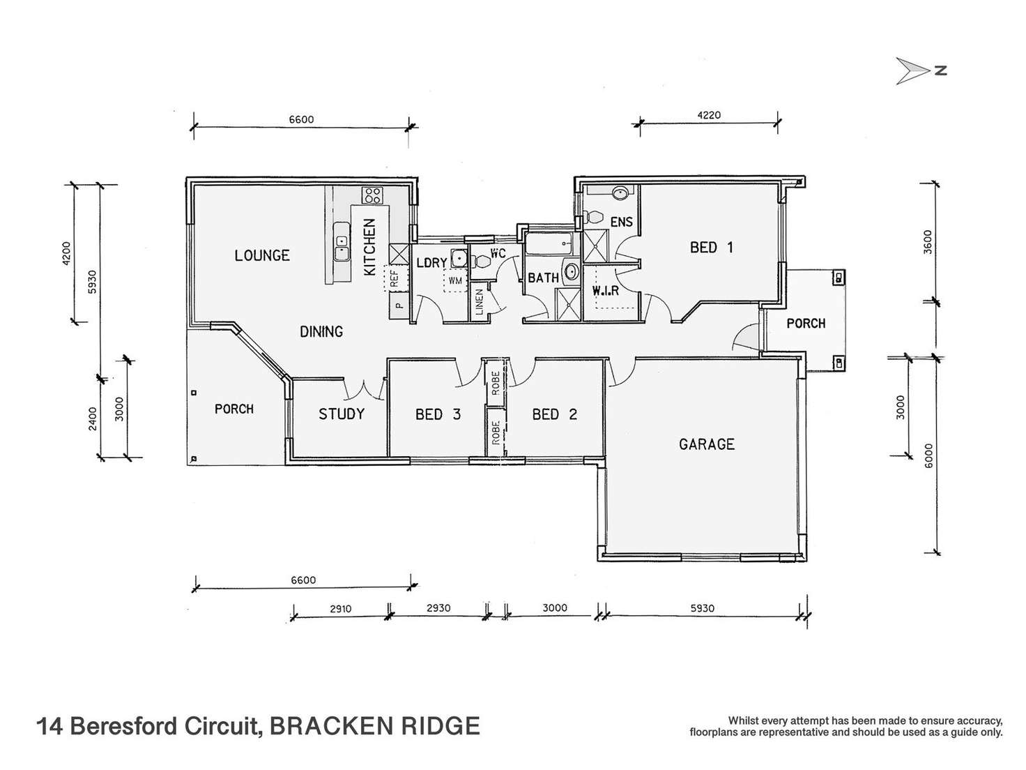 Floorplan of Homely house listing, 14 Beresford Circuit, Bracken Ridge QLD 4017