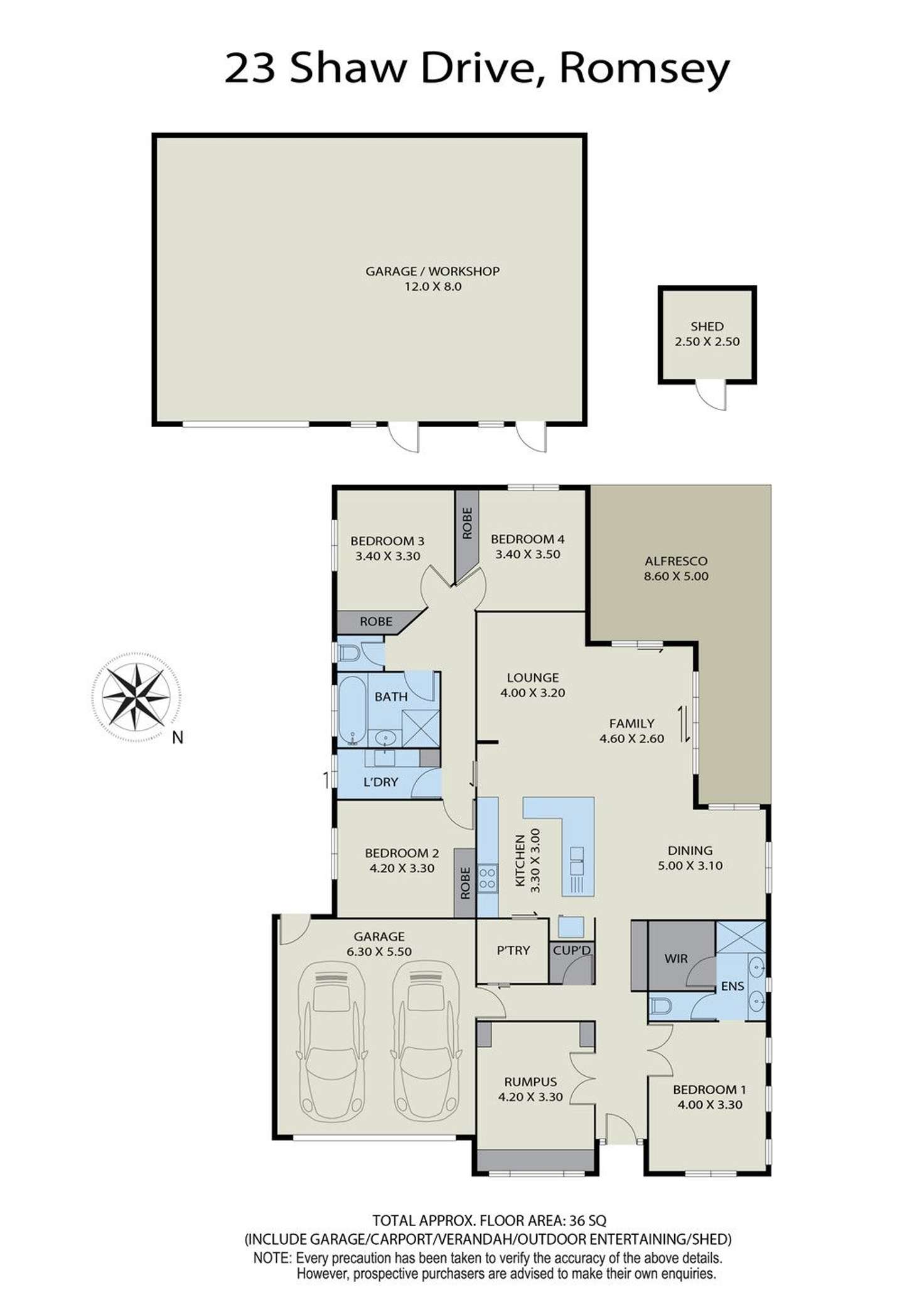 Floorplan of Homely house listing, 23 Shaw Drive, Romsey VIC 3434