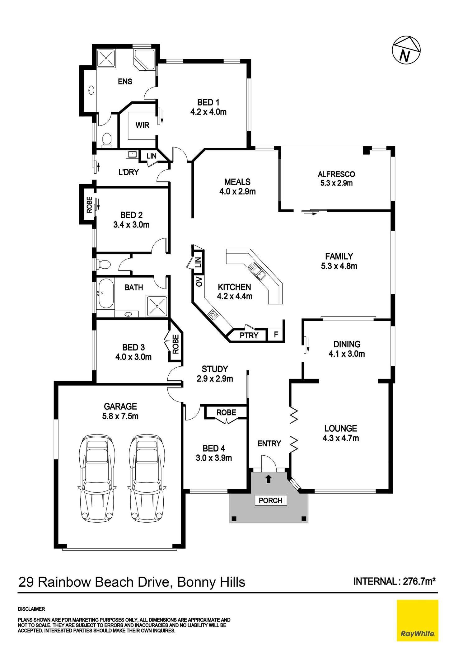 Floorplan of Homely house listing, 29 Rainbow Beach Drive, Bonny Hills NSW 2445