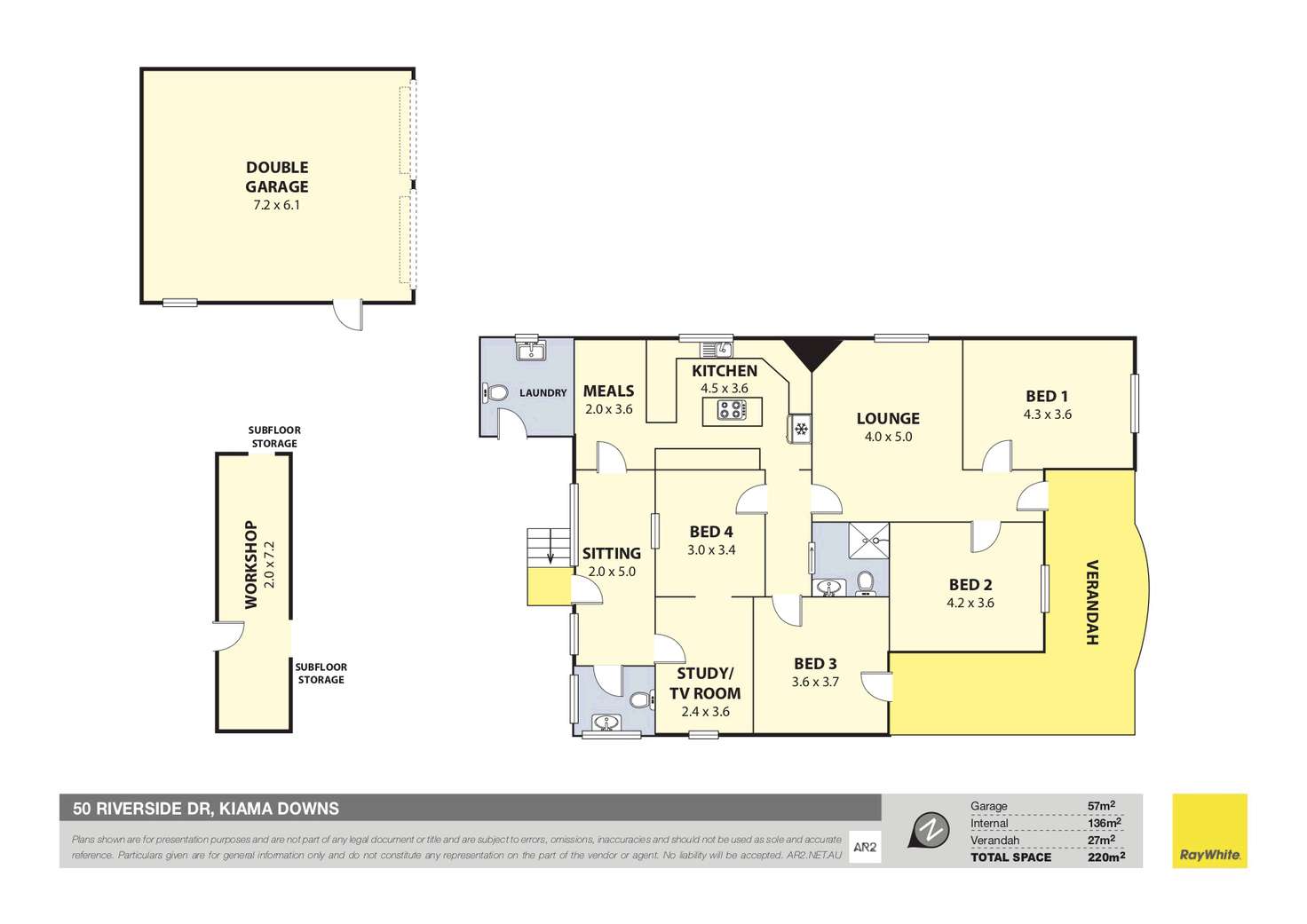 Floorplan of Homely house listing, 50 Riverside Drive, Kiama Downs NSW 2533