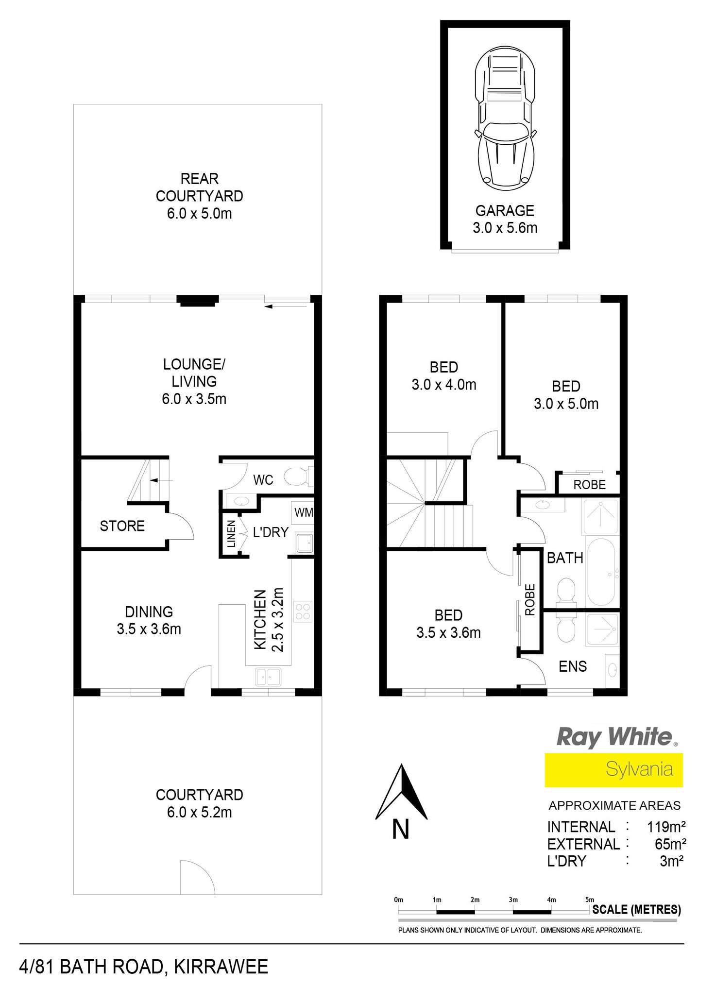 Floorplan of Homely townhouse listing, 4/81 Bath Road, Kirrawee NSW 2232