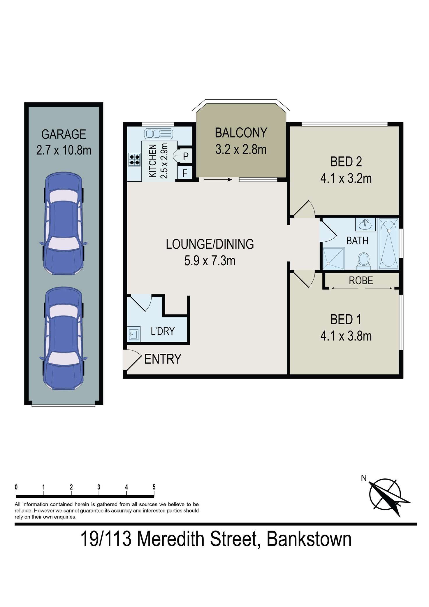 Floorplan of Homely unit listing, 19/113 Meredith Street, Bankstown NSW 2200