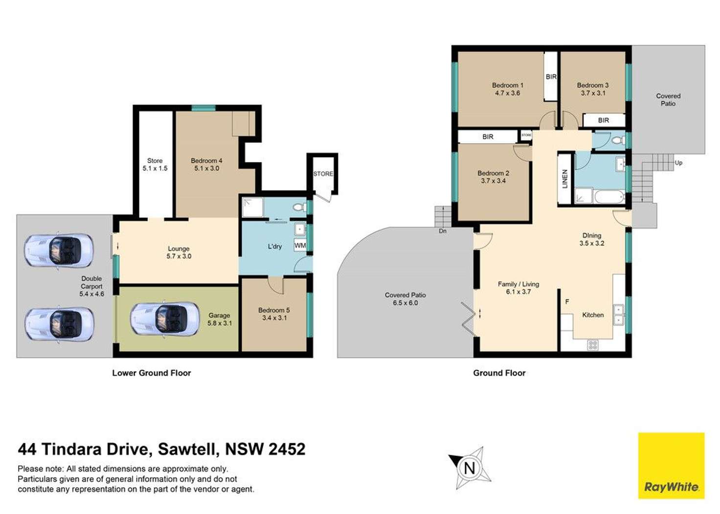 Floorplan of Homely house listing, 44 Tindara Drive, Sawtell NSW 2452