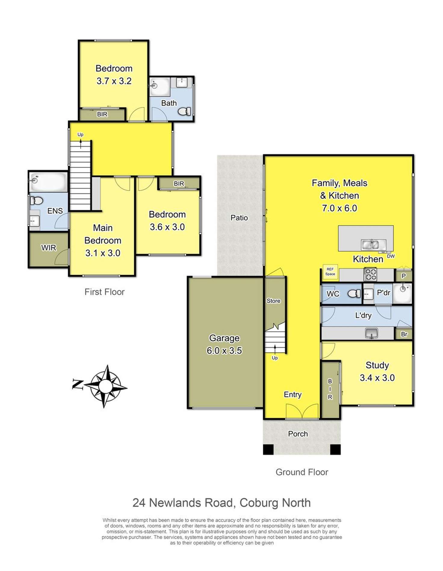 Floorplan of Homely house listing, 24 Newlands Road, Coburg North VIC 3058