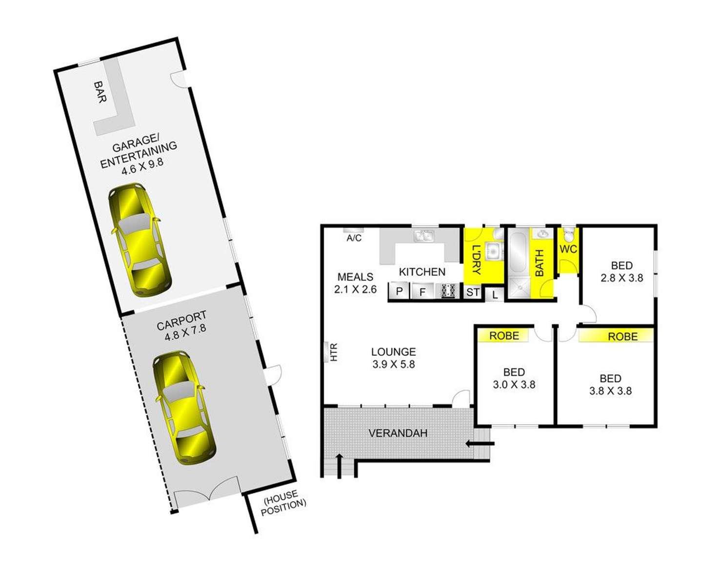 Floorplan of Homely house listing, 9 Abelia Street, Corio VIC 3214