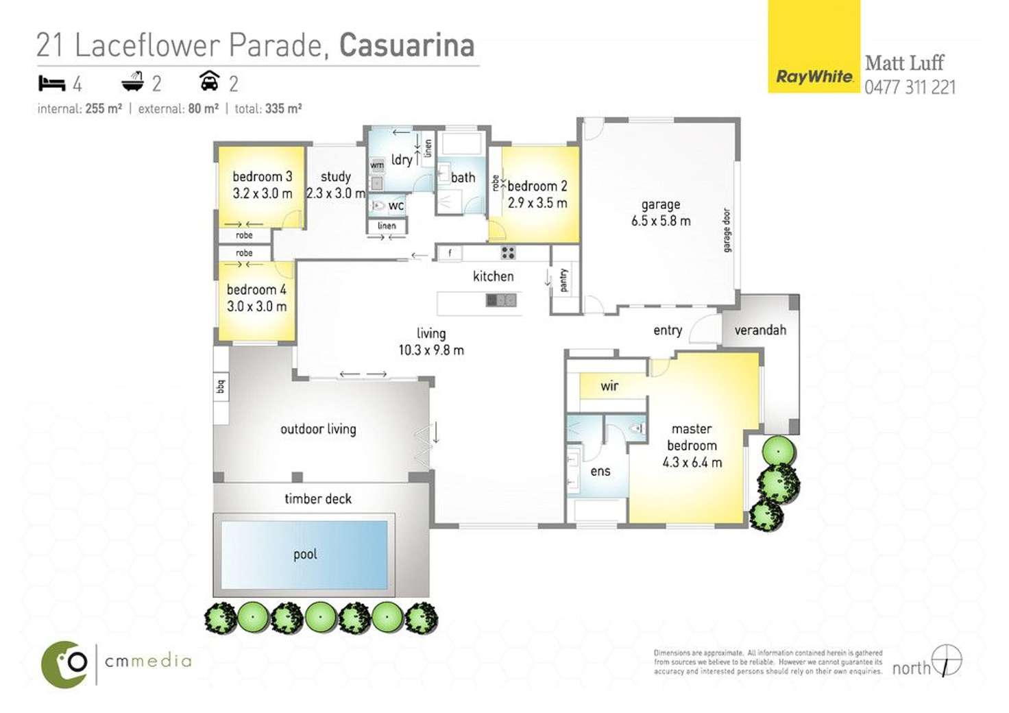 Floorplan of Homely house listing, 21 Laceflower Parade, Casuarina NSW 2487