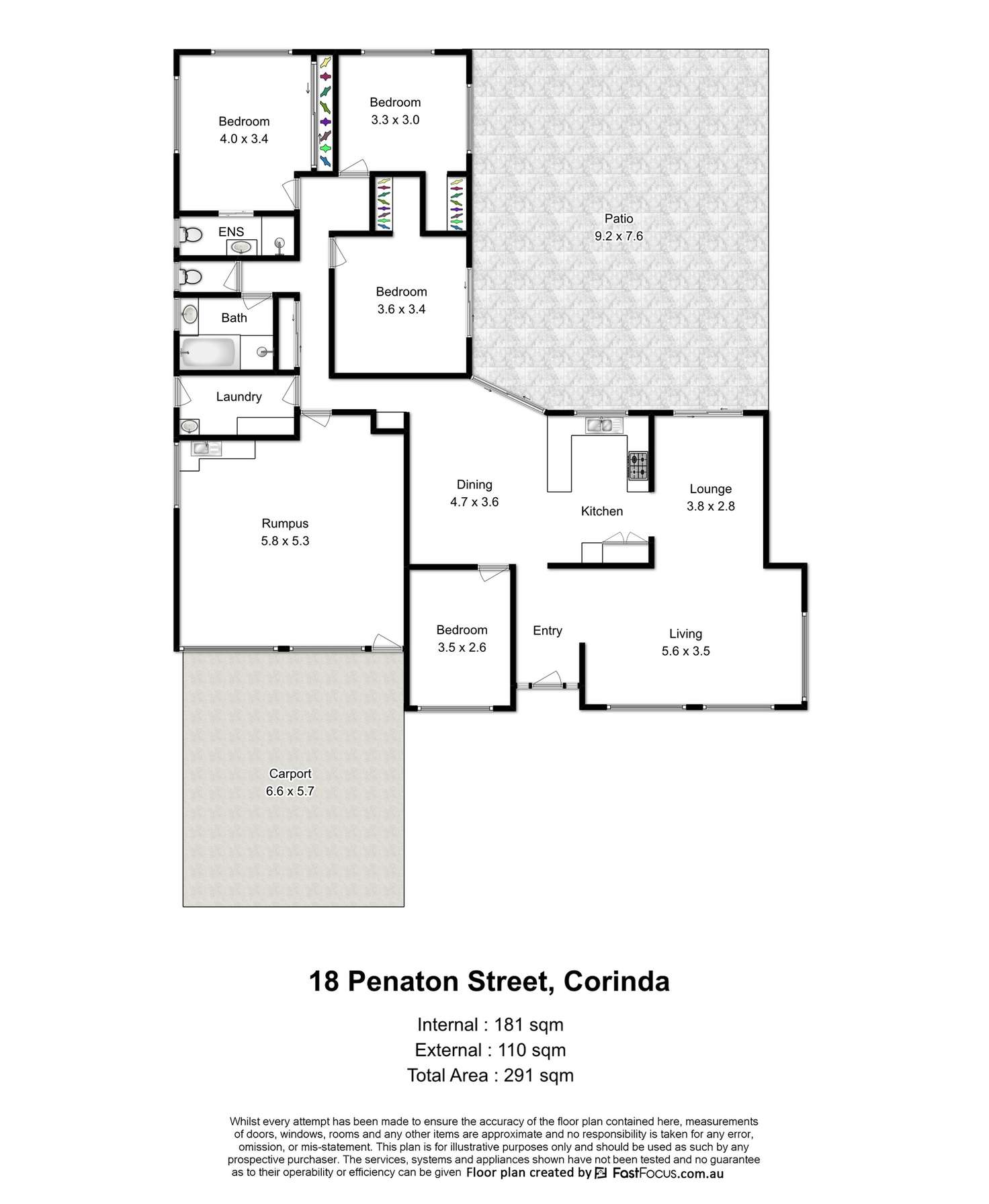 Floorplan of Homely house listing, 18 Penaton Street, Corinda QLD 4075