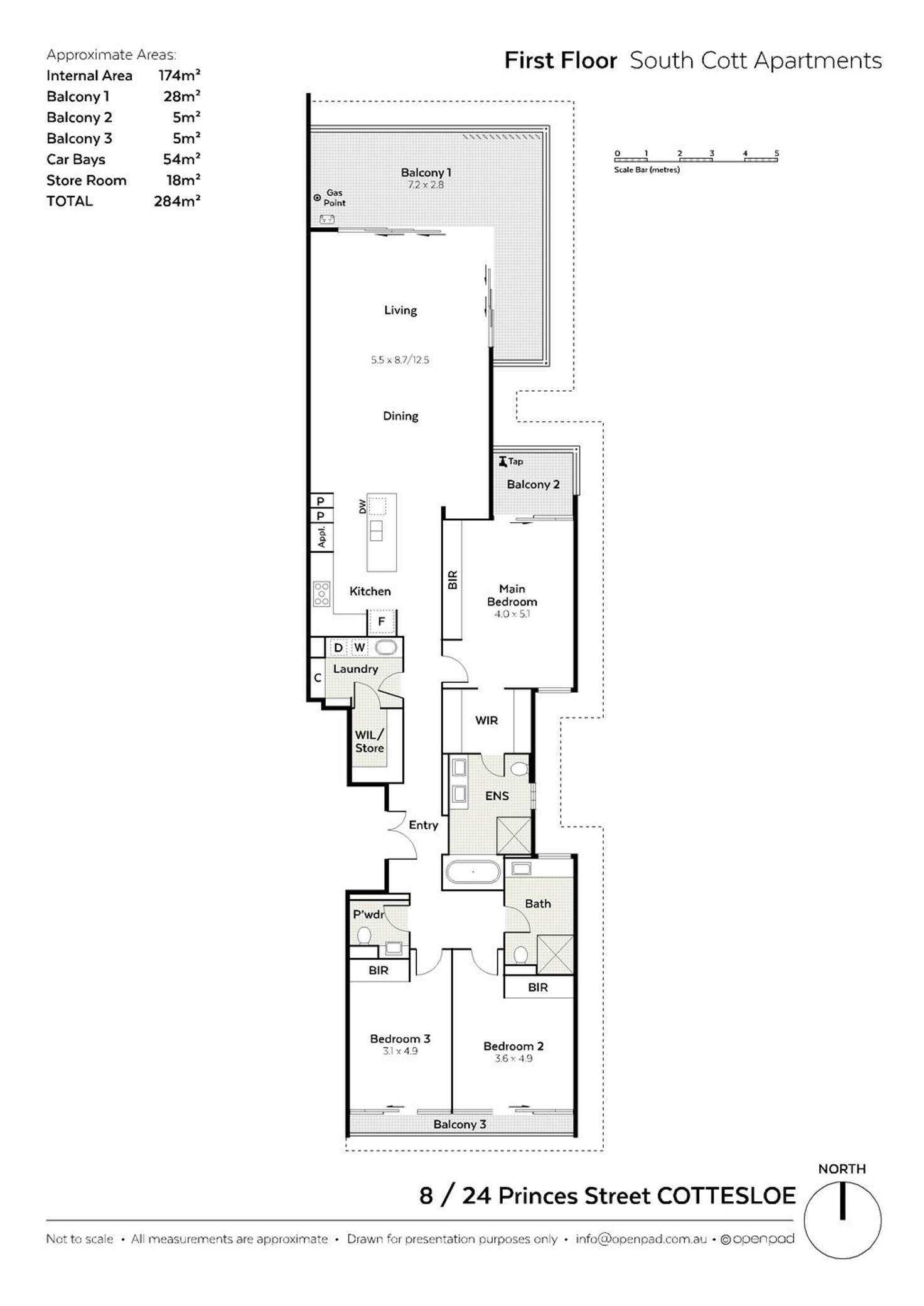 Floorplan of Homely house listing, 8/24 Princes Street, Cottesloe WA 6011