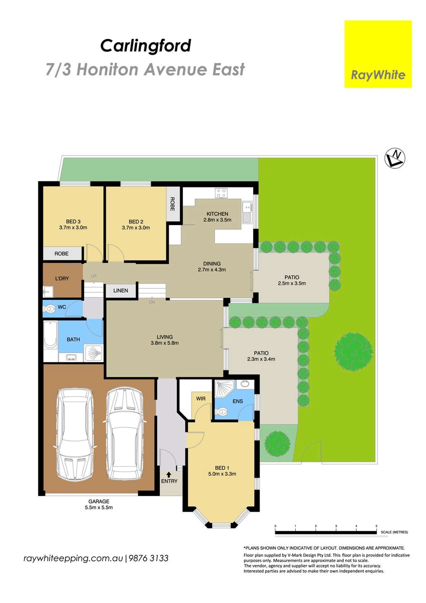 Floorplan of Homely villa listing, 7/3 Honiton Avenue E, Carlingford NSW 2118