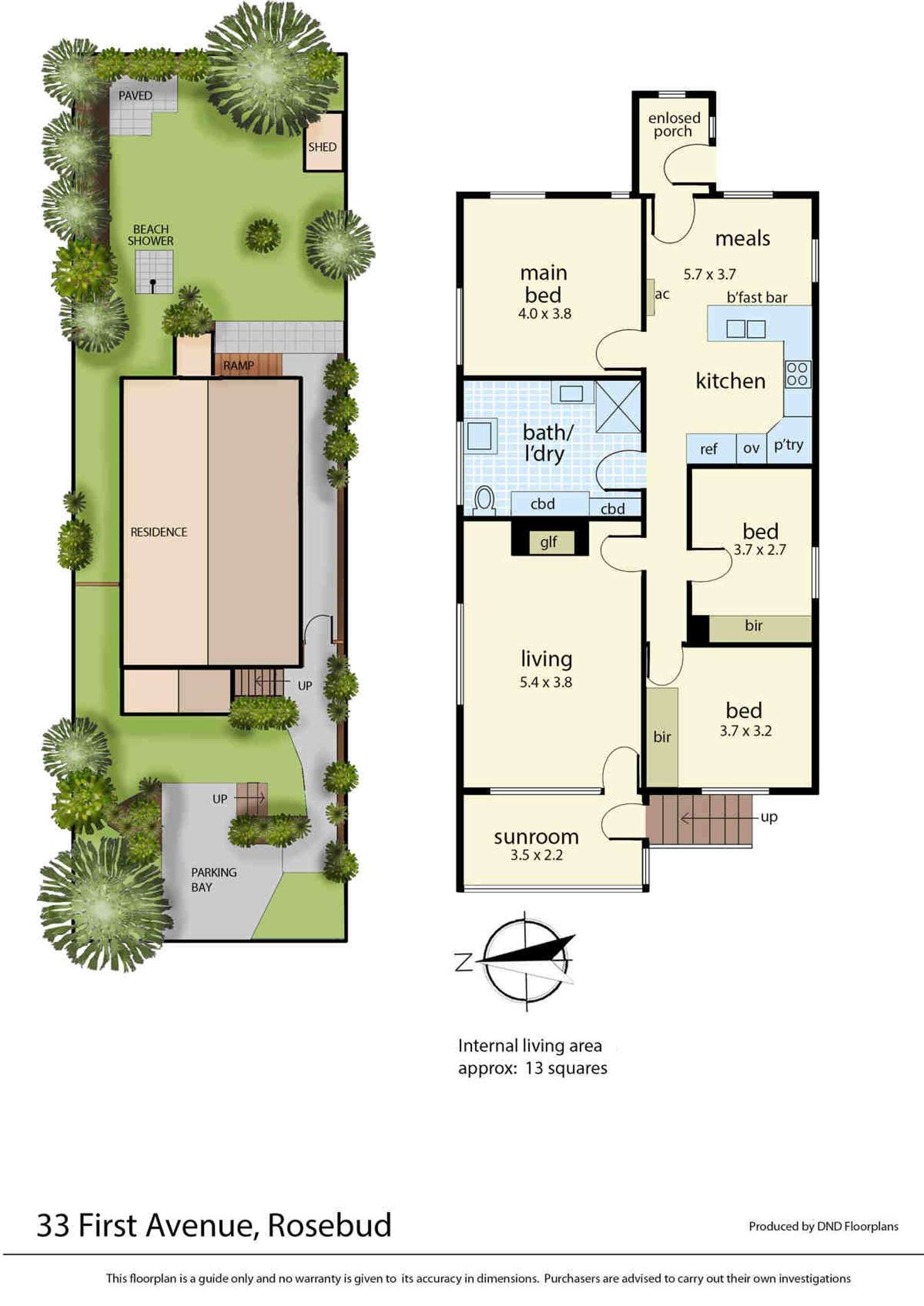 Floorplan of Homely house listing, 33 First Avenue, Rosebud VIC 3939