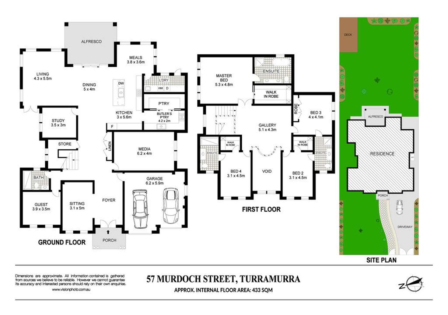 Floorplan of Homely house listing, 57 Murdoch Street, Turramurra NSW 2074