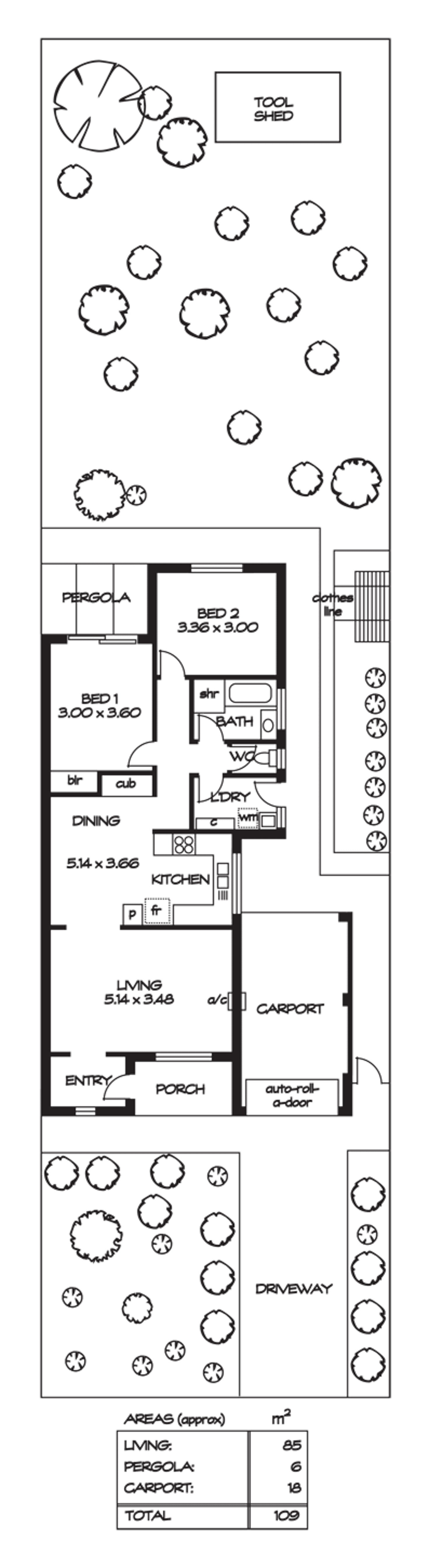 Floorplan of Homely unit listing, 2/67 Valiant Road, Holden Hill SA 5088