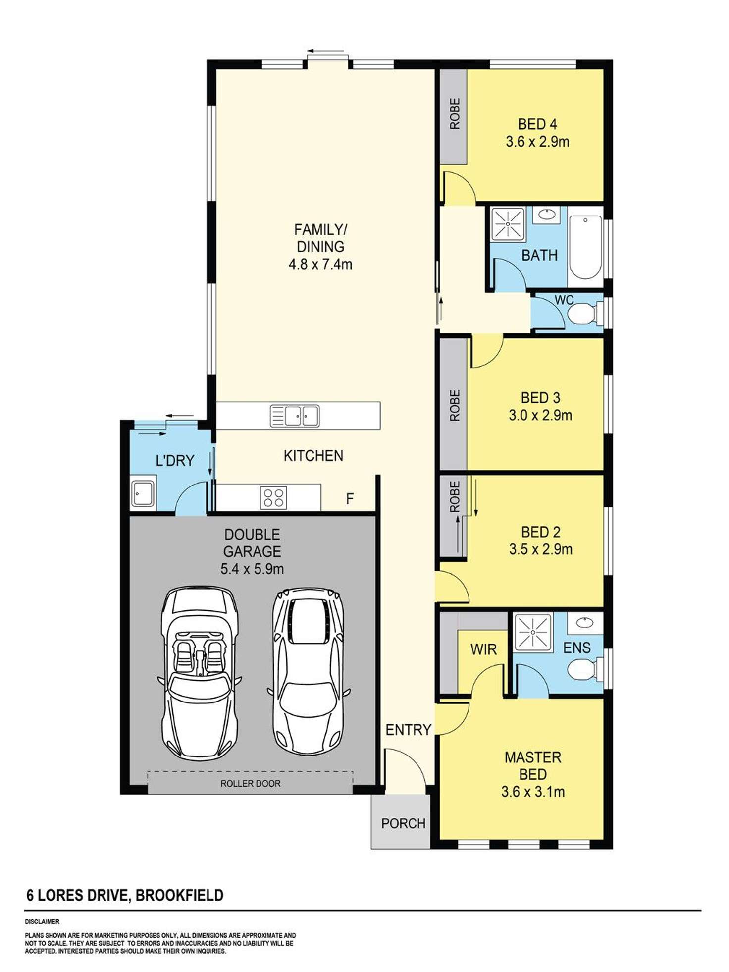 Floorplan of Homely house listing, 6 Lores Drive, Brookfield VIC 3338