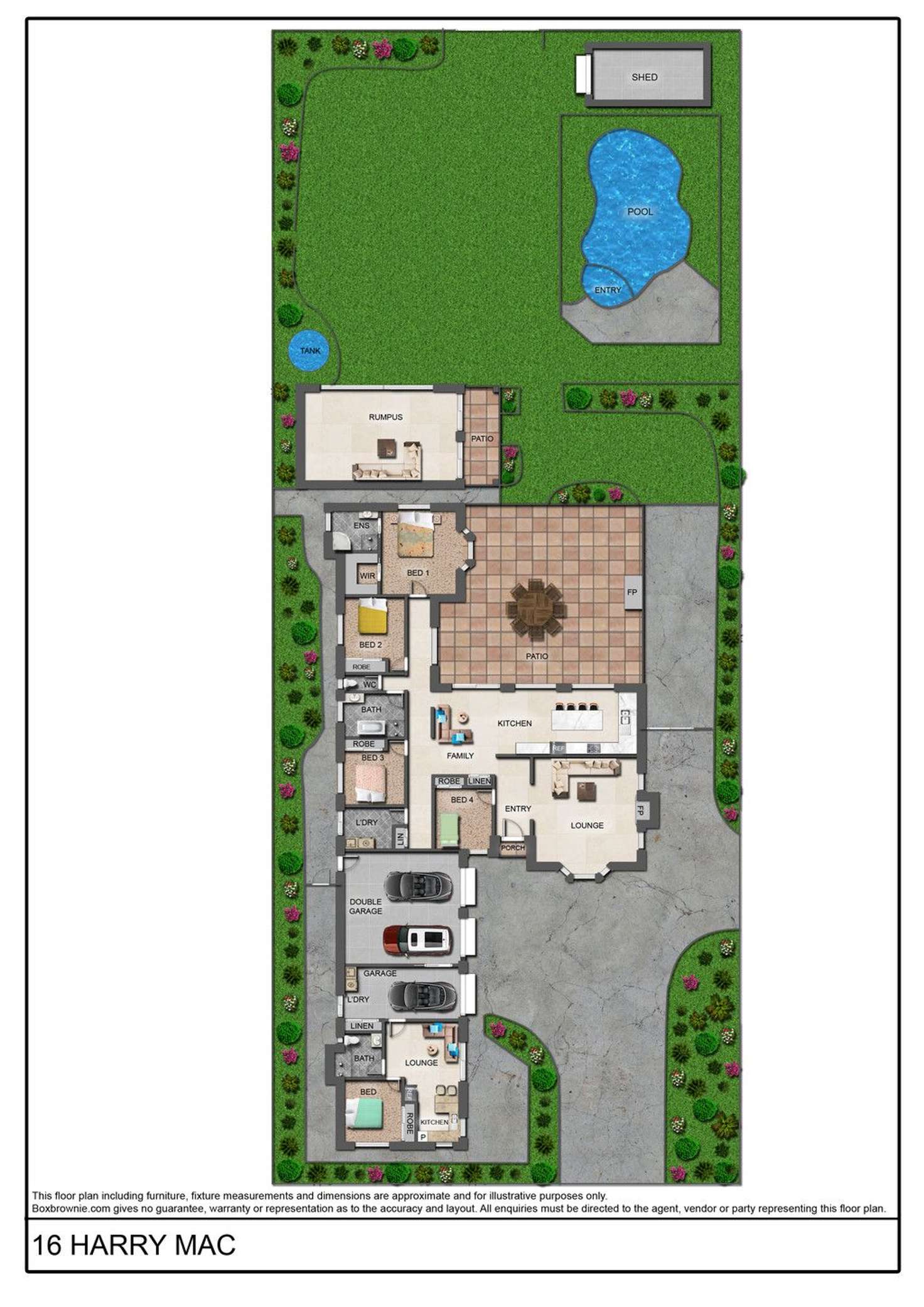 Floorplan of Homely house listing, 16 Harry Mac Court, Narangba QLD 4504