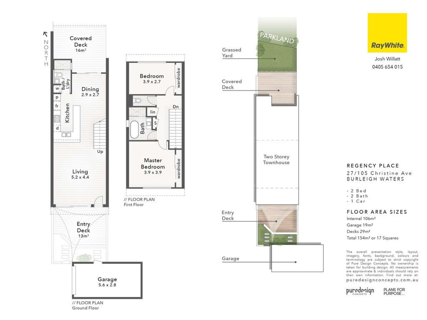 Floorplan of Homely townhouse listing, 27/105 Christine Avenue, Burleigh Waters QLD 4220