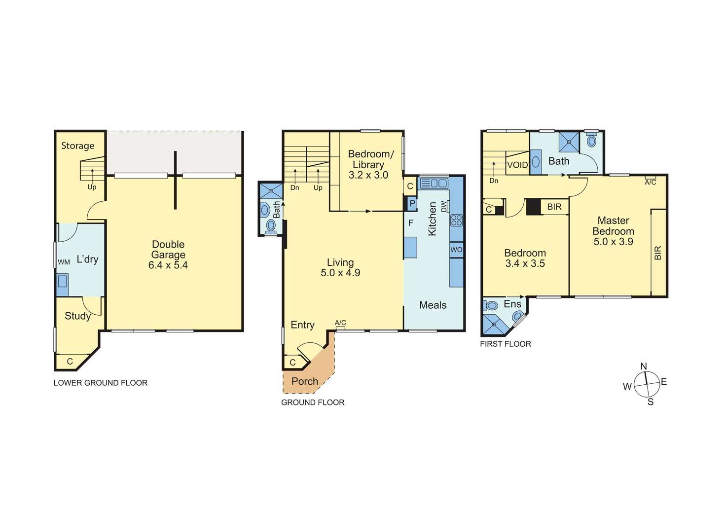 Floorplan of Homely townhouse listing, 11/22 Grattan Street, Carlton VIC 3053