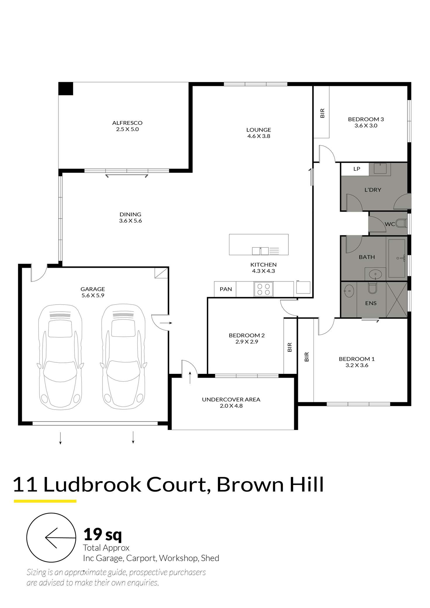 Floorplan of Homely house listing, 11 Ludbrook Court, Brown Hill VIC 3350