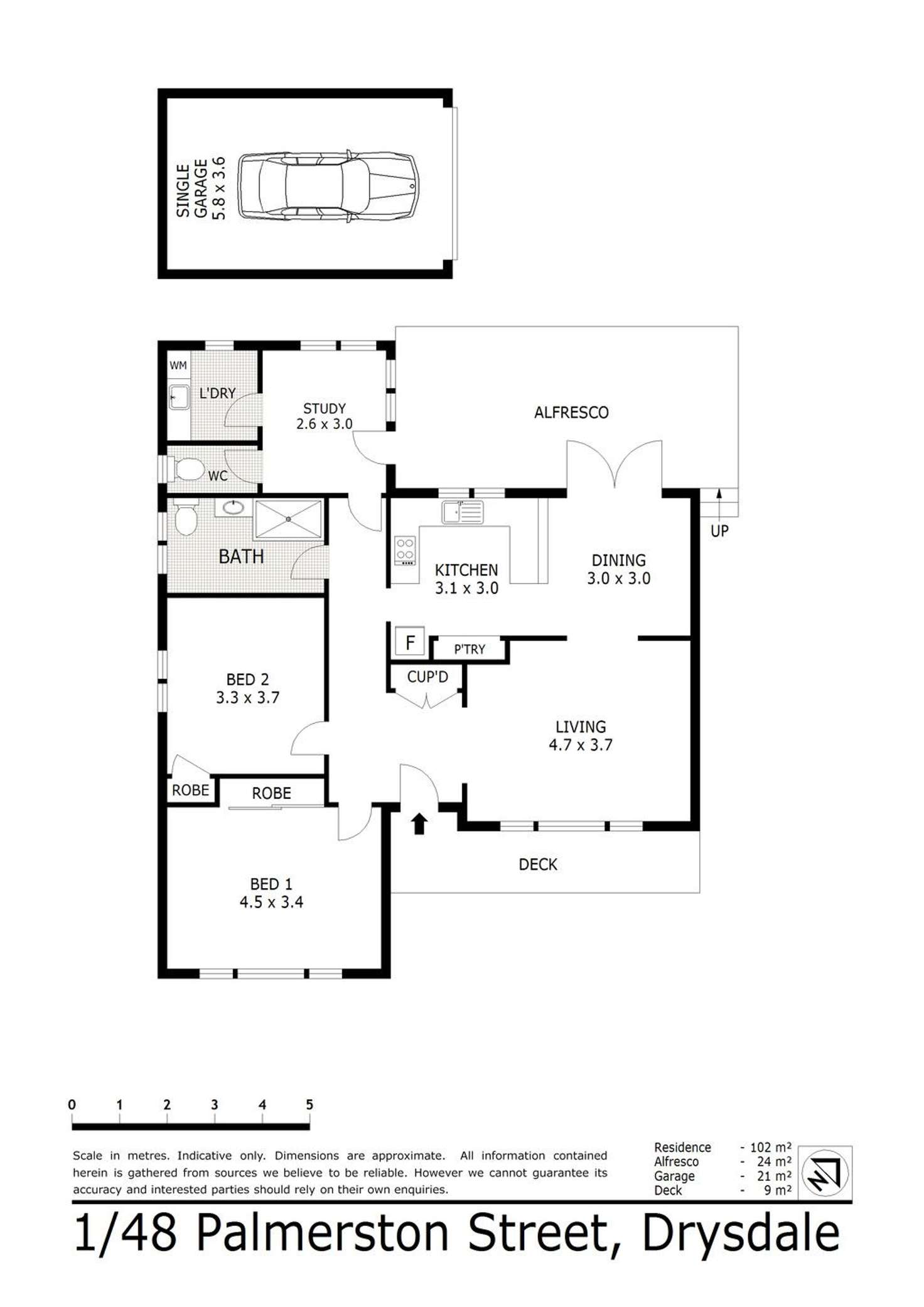 Floorplan of Homely house listing, 1/48 Palmerston Street, Drysdale VIC 3222