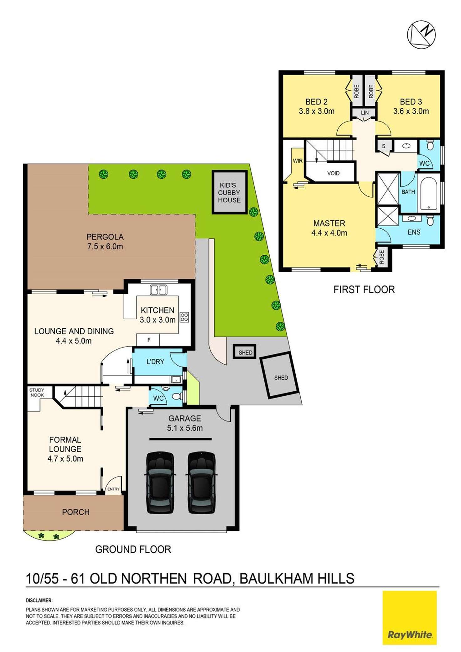 Floorplan of Homely townhouse listing, 10/55-61 Old Northern Road, Baulkham Hills NSW 2153