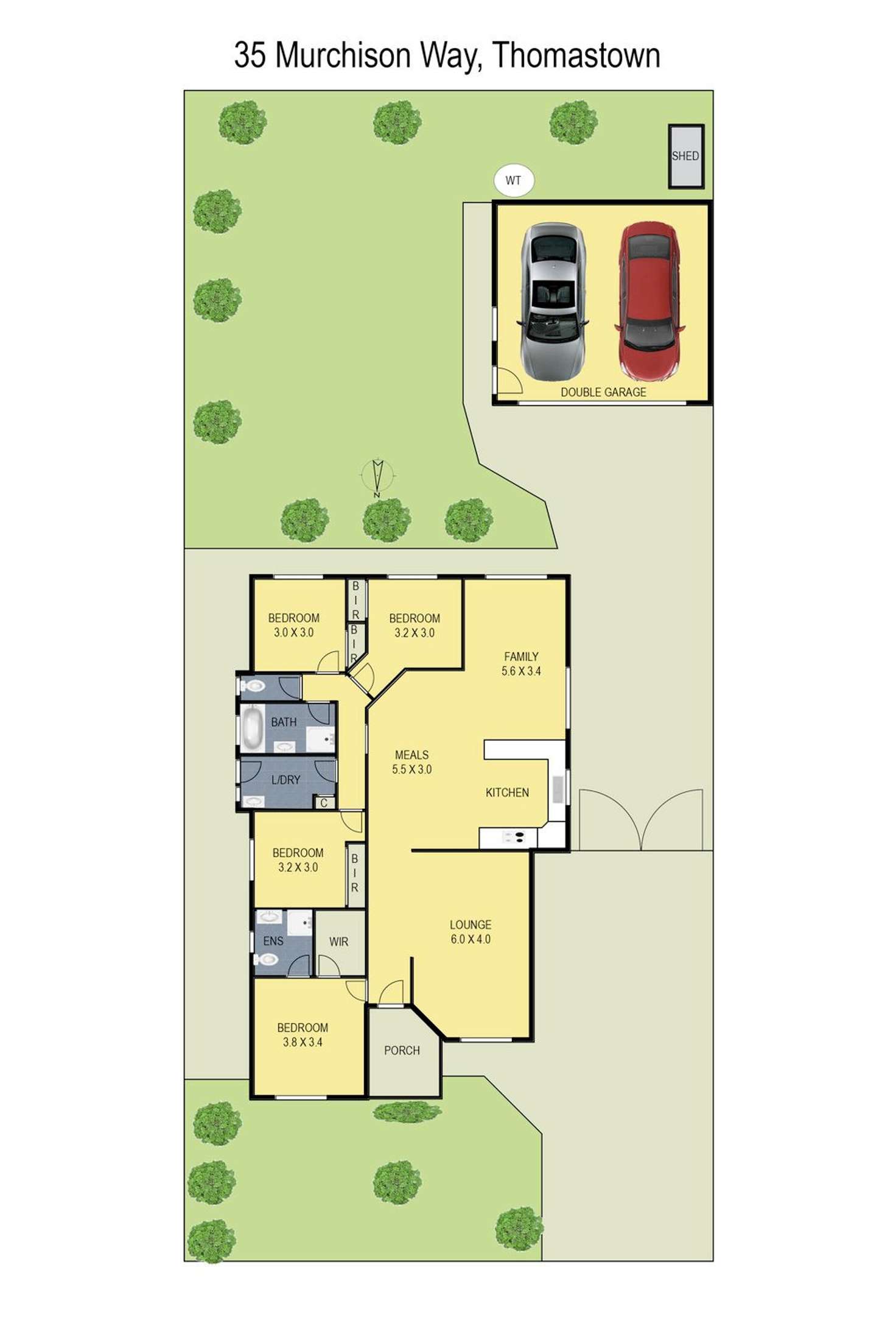 Floorplan of Homely house listing, 35 Murchison Way, Thomastown VIC 3074