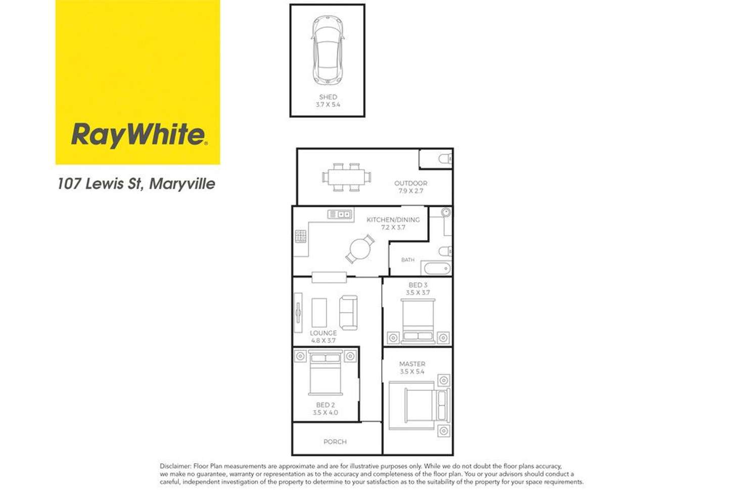 Floorplan of Homely house listing, 107 Lewis Street, Maryville NSW 2293