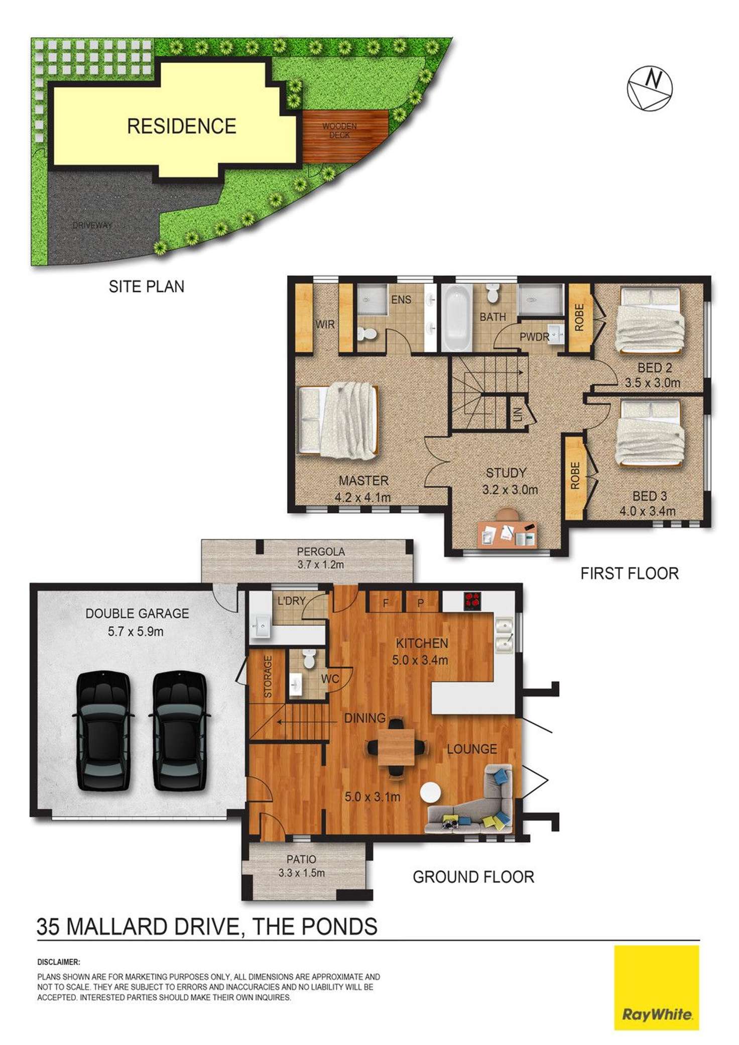 Floorplan of Homely house listing, 35 Mallard Drive, The Ponds NSW 2769