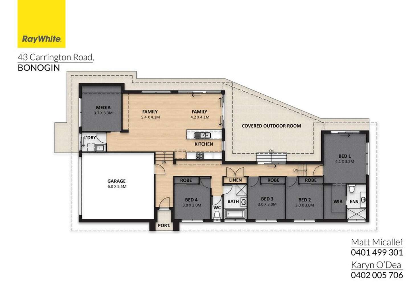 Floorplan of Homely house listing, 43 Carrington Road, Bonogin QLD 4213