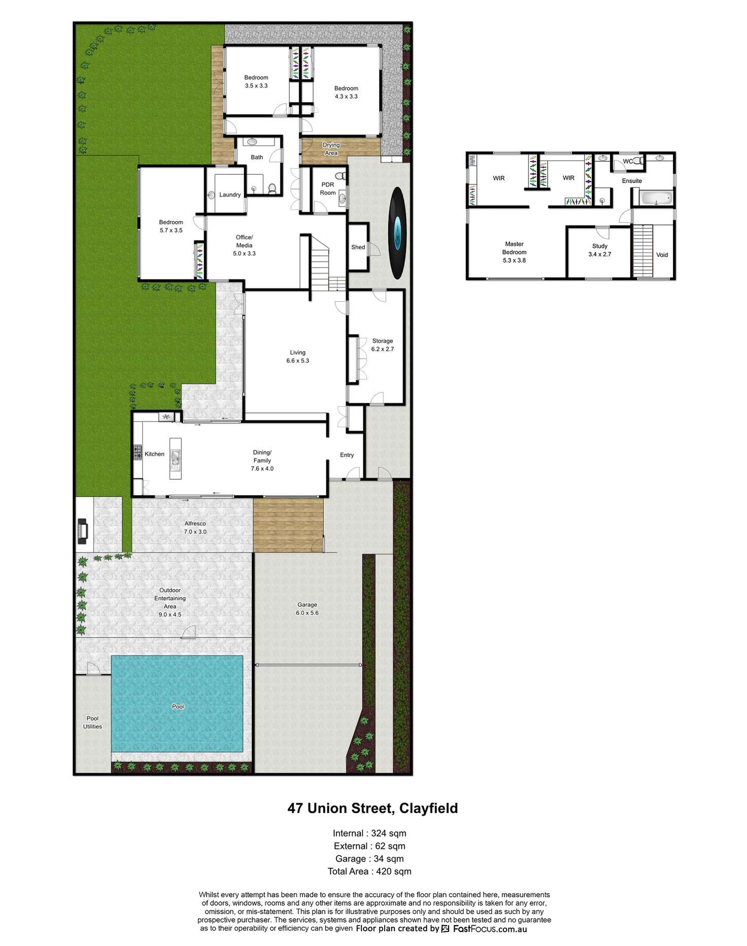 Floorplan of Homely house listing, 47 Union Street, Clayfield QLD 4011