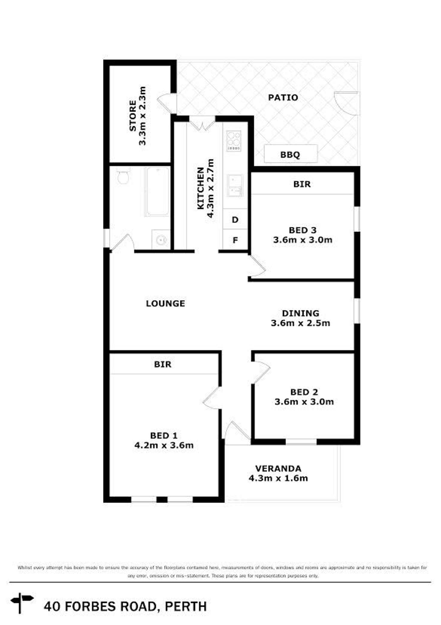 Floorplan of Homely house listing, 40 Forbes Road, Perth WA 6000