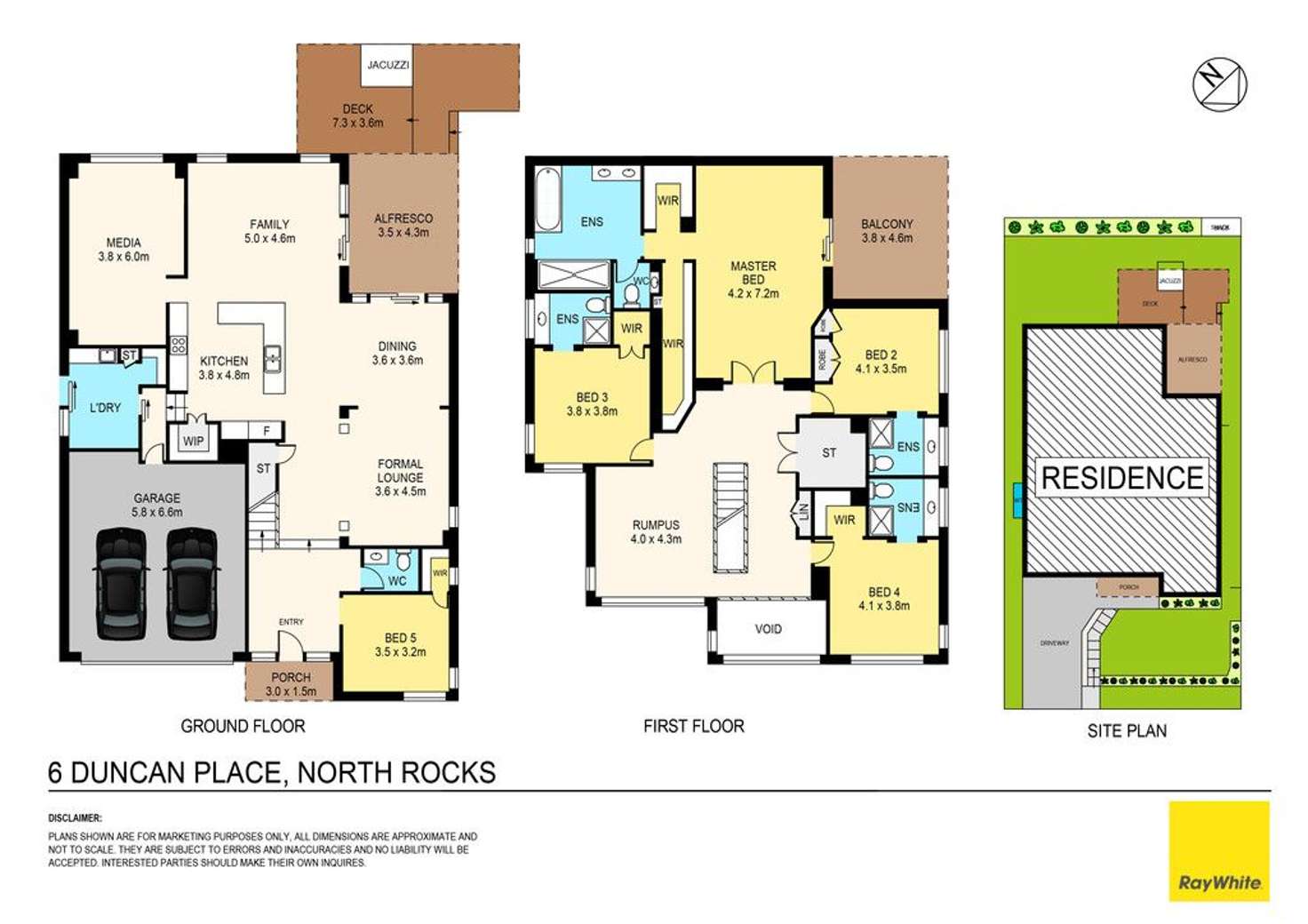 Floorplan of Homely house listing, 6 Duncan Place, North Rocks NSW 2151
