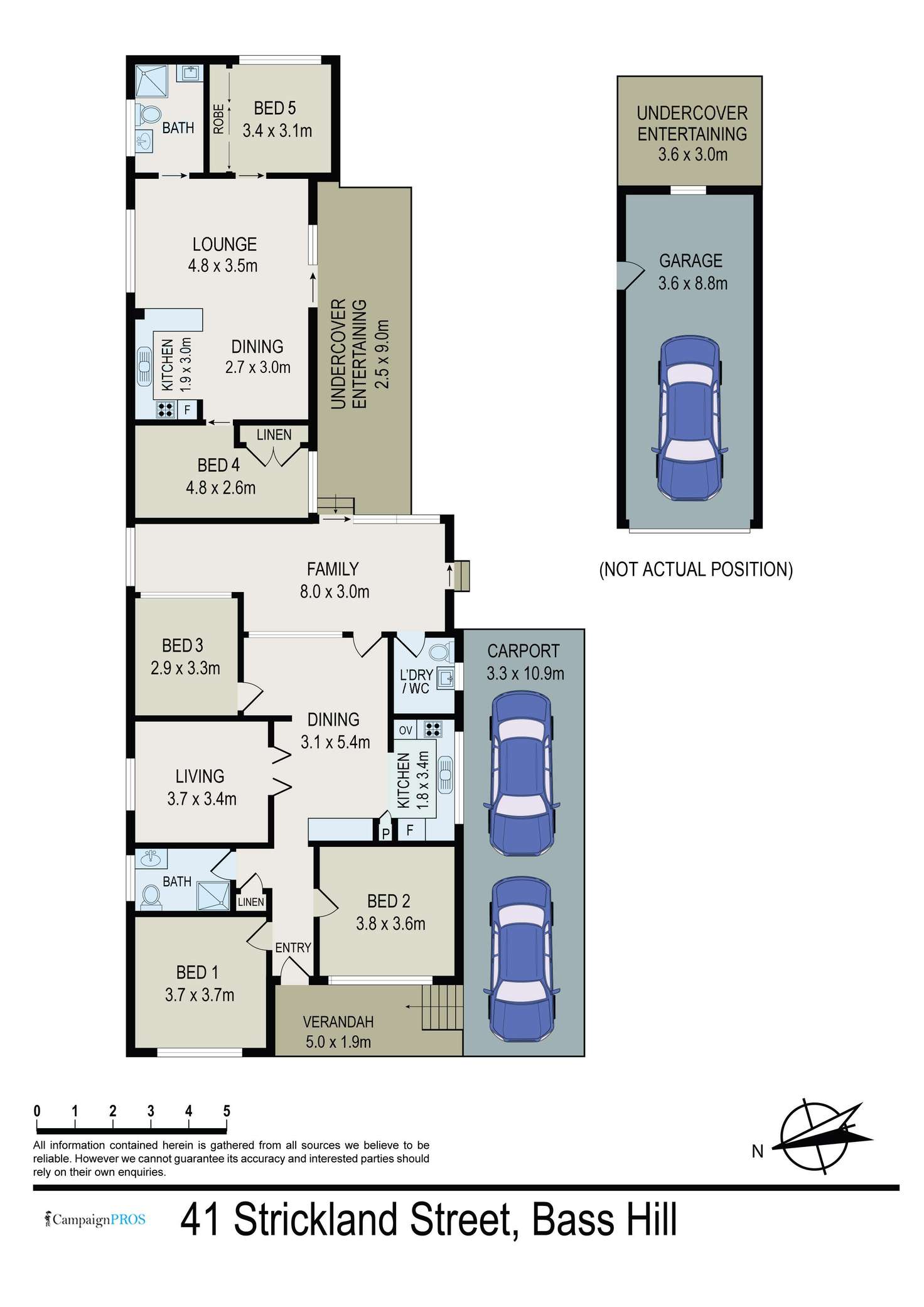 Floorplan of Homely house listing, 41 Strickland Street, Bass Hill NSW 2197