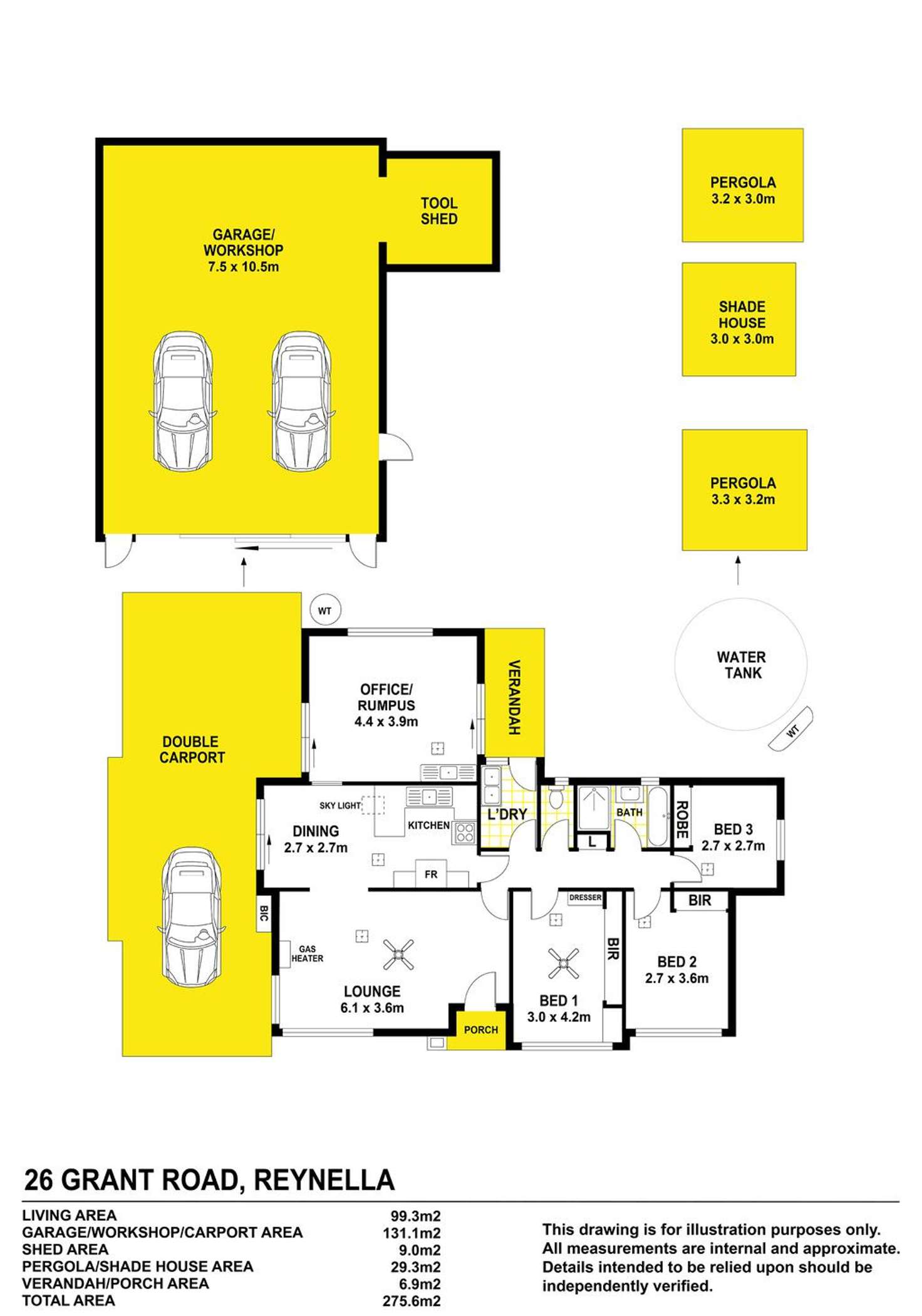 Floorplan of Homely house listing, 26 Grant Road, Reynella SA 5161