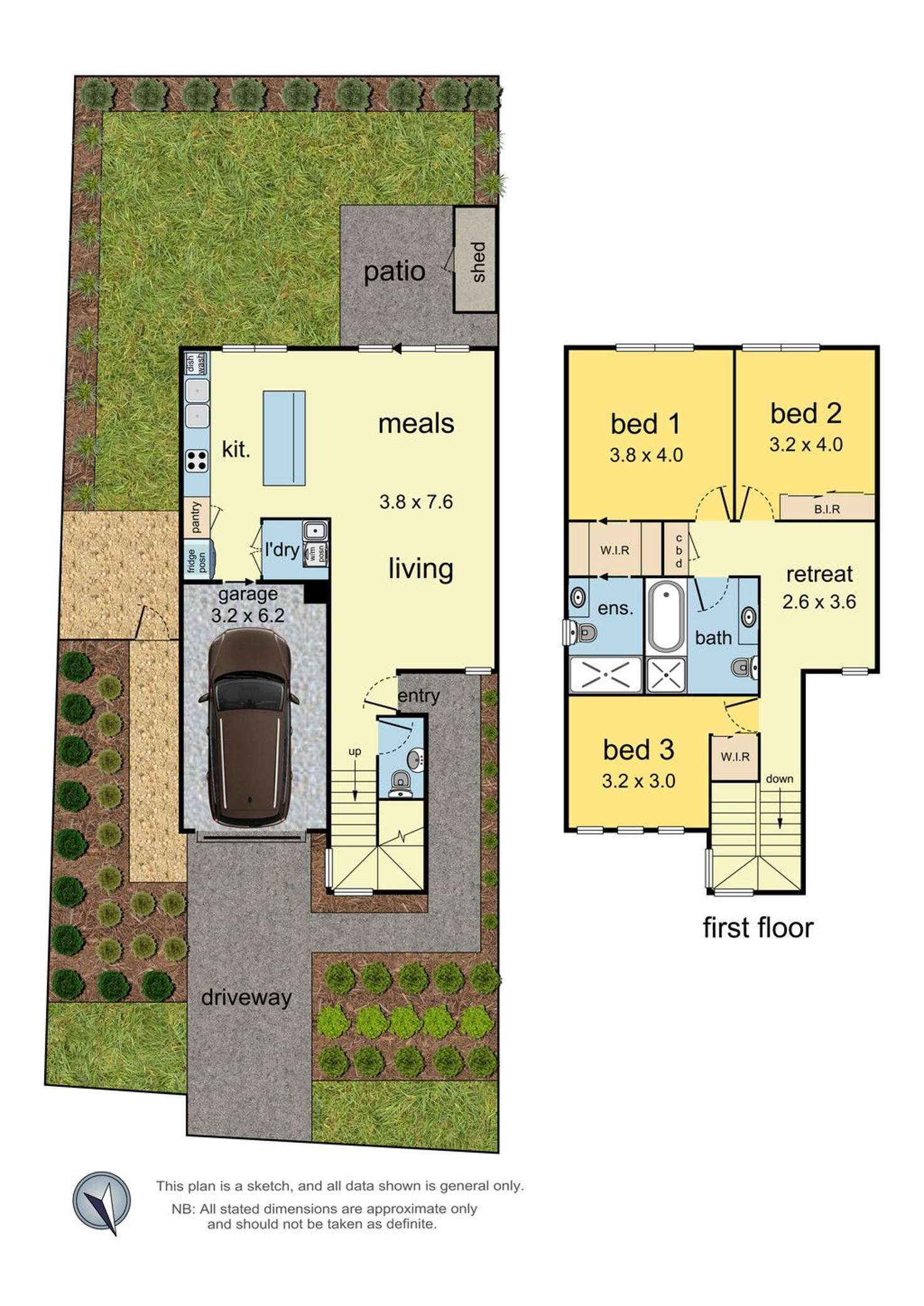 Floorplan of Homely townhouse listing, 88 Amadeo Way, Chirnside Park VIC 3116