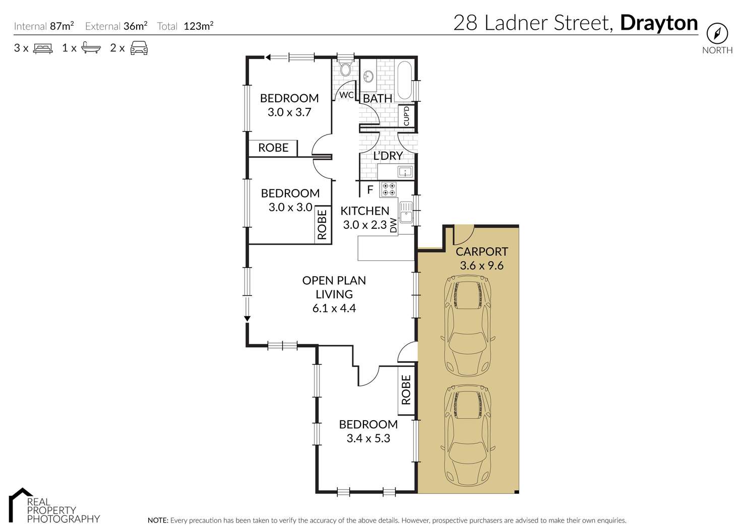 Floorplan of Homely house listing, 28 Ladner Street, Drayton QLD 4350