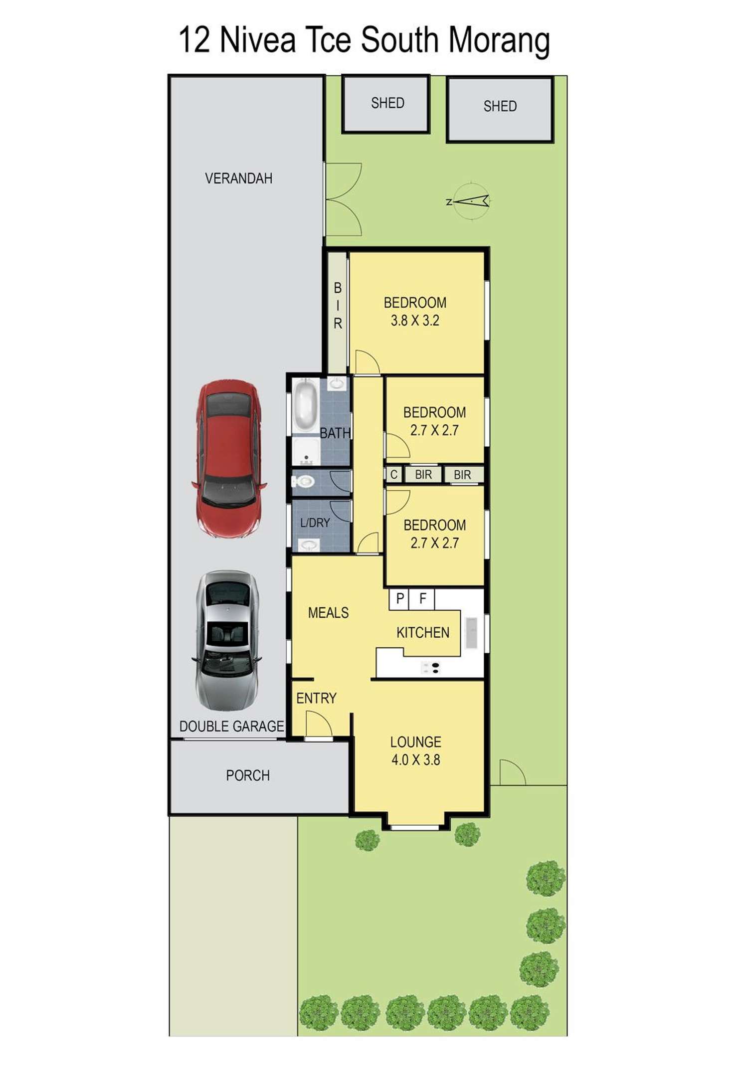 Floorplan of Homely house listing, 12 Nivea Terrace, South Morang VIC 3752