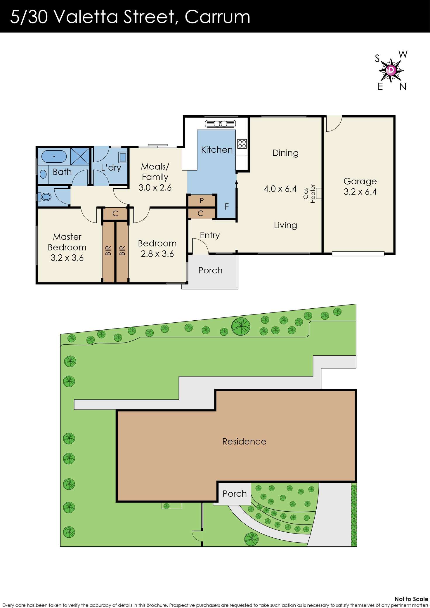 Floorplan of Homely unit listing, 5/30 Valetta Street, Carrum VIC 3197