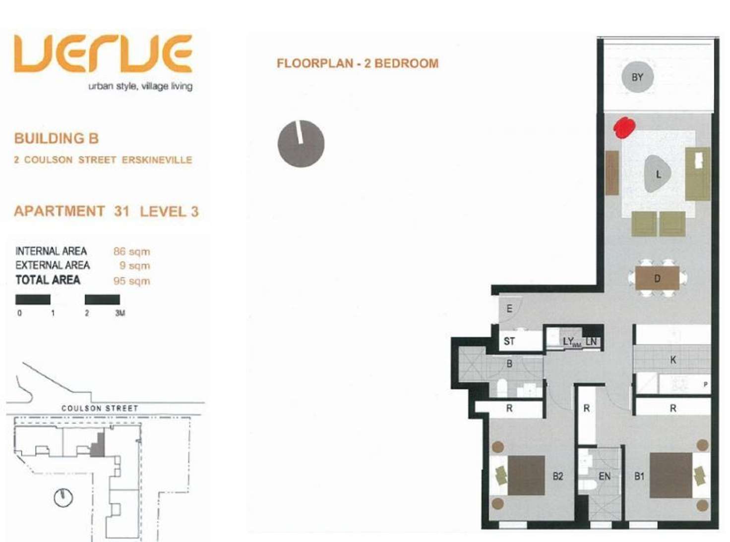 Floorplan of Homely apartment listing, 31/2 Coulson Street, Erskineville NSW 2043