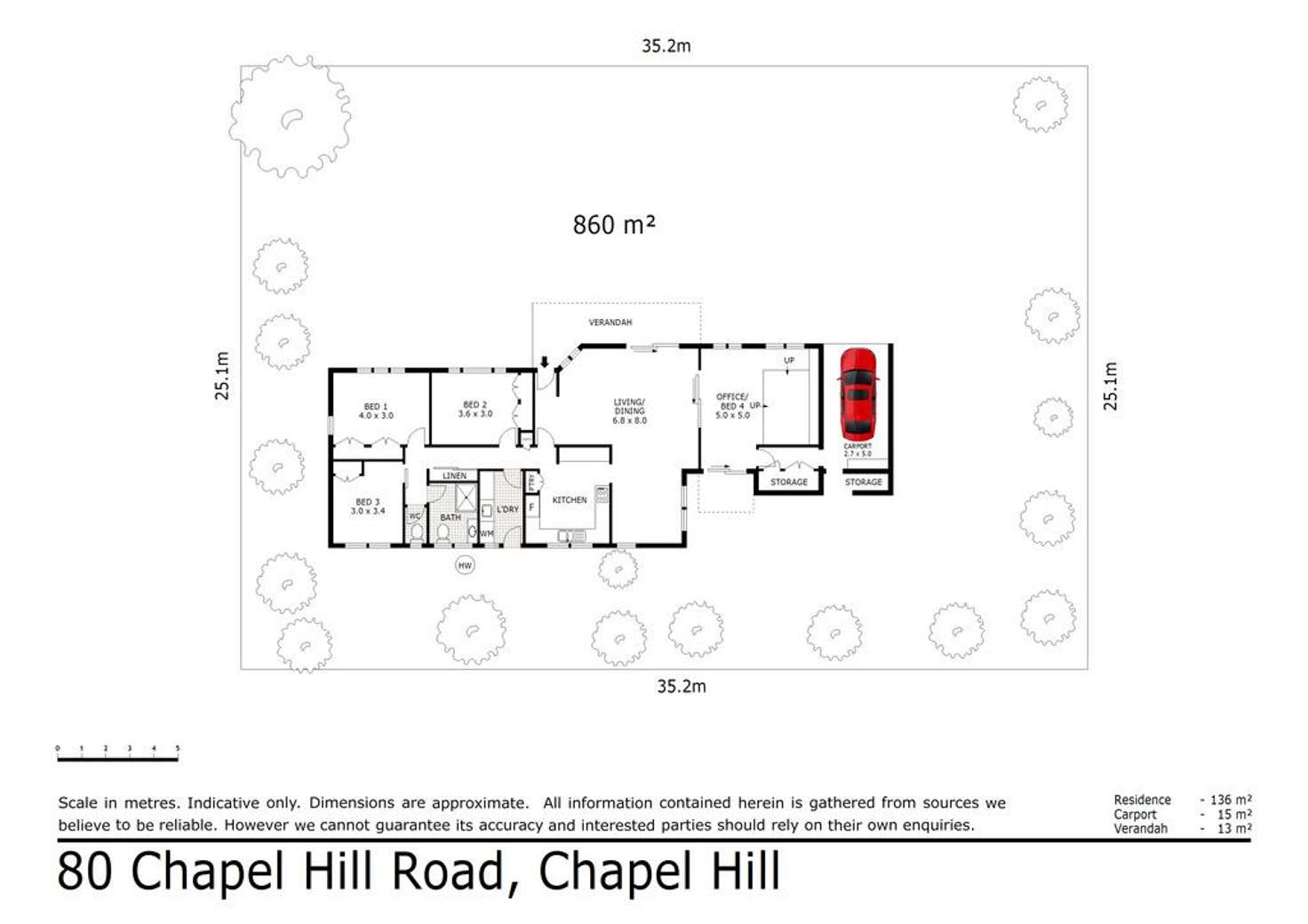 Floorplan of Homely house listing, 80 Chapel Hill Road, Chapel Hill QLD 4069