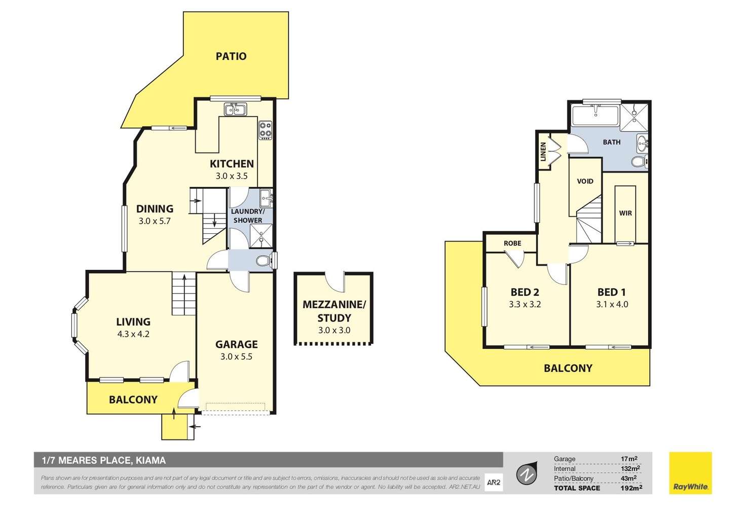 Floorplan of Homely townhouse listing, 1/7 Meares Place, Kiama NSW 2533