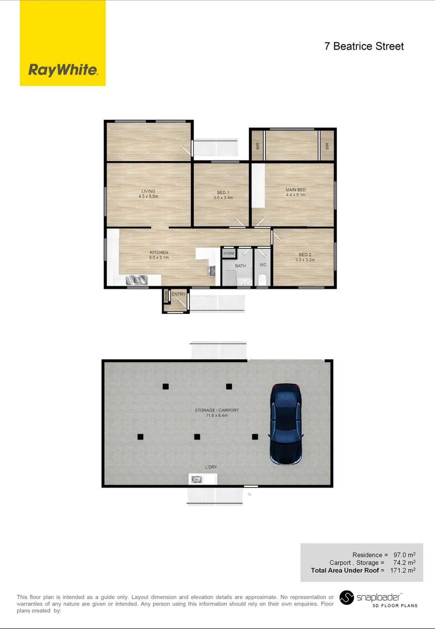 Floorplan of Homely house listing, 7 Beatrice Street, Aitkenvale QLD 4814