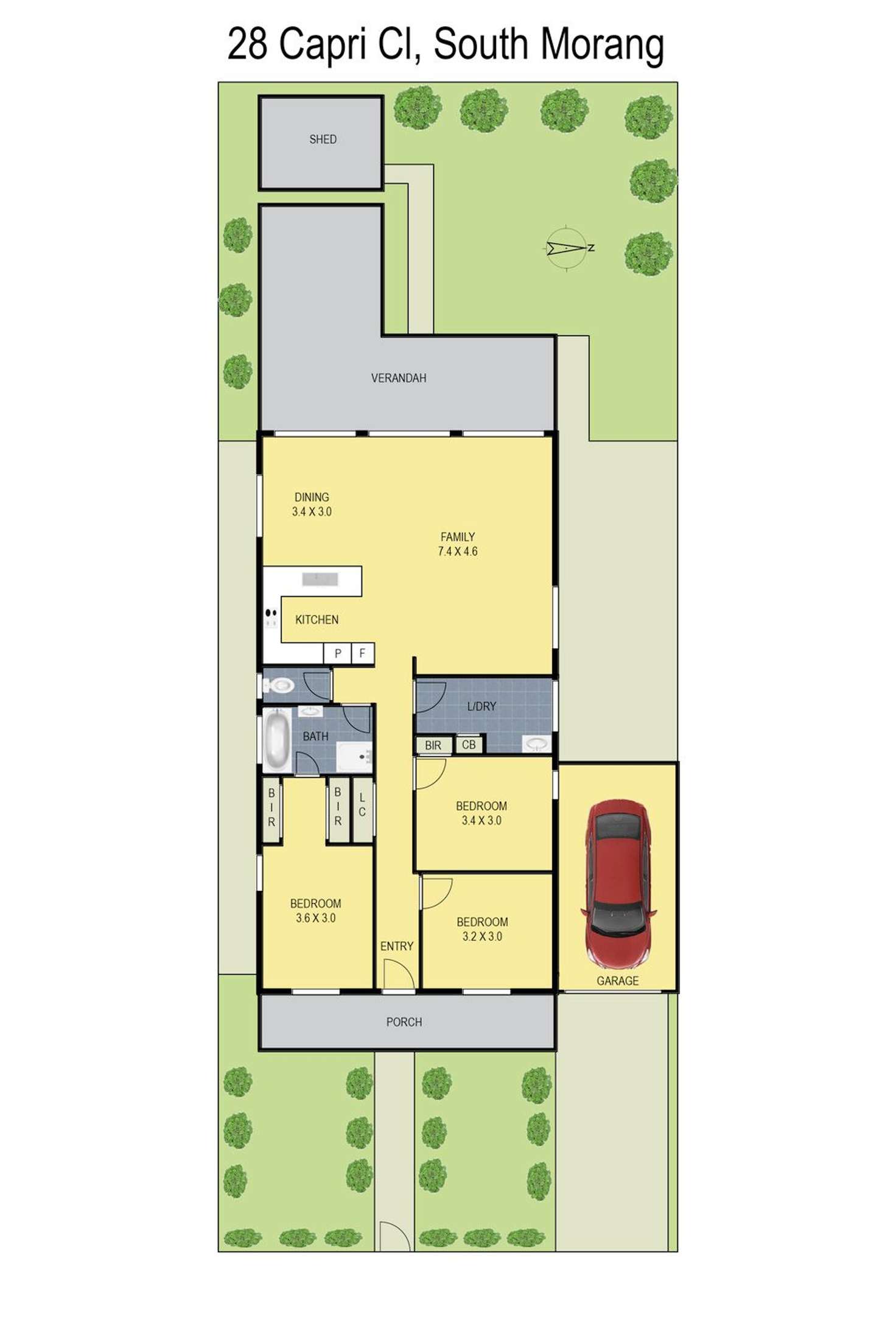 Floorplan of Homely house listing, 28 Capri Close, South Morang VIC 3752