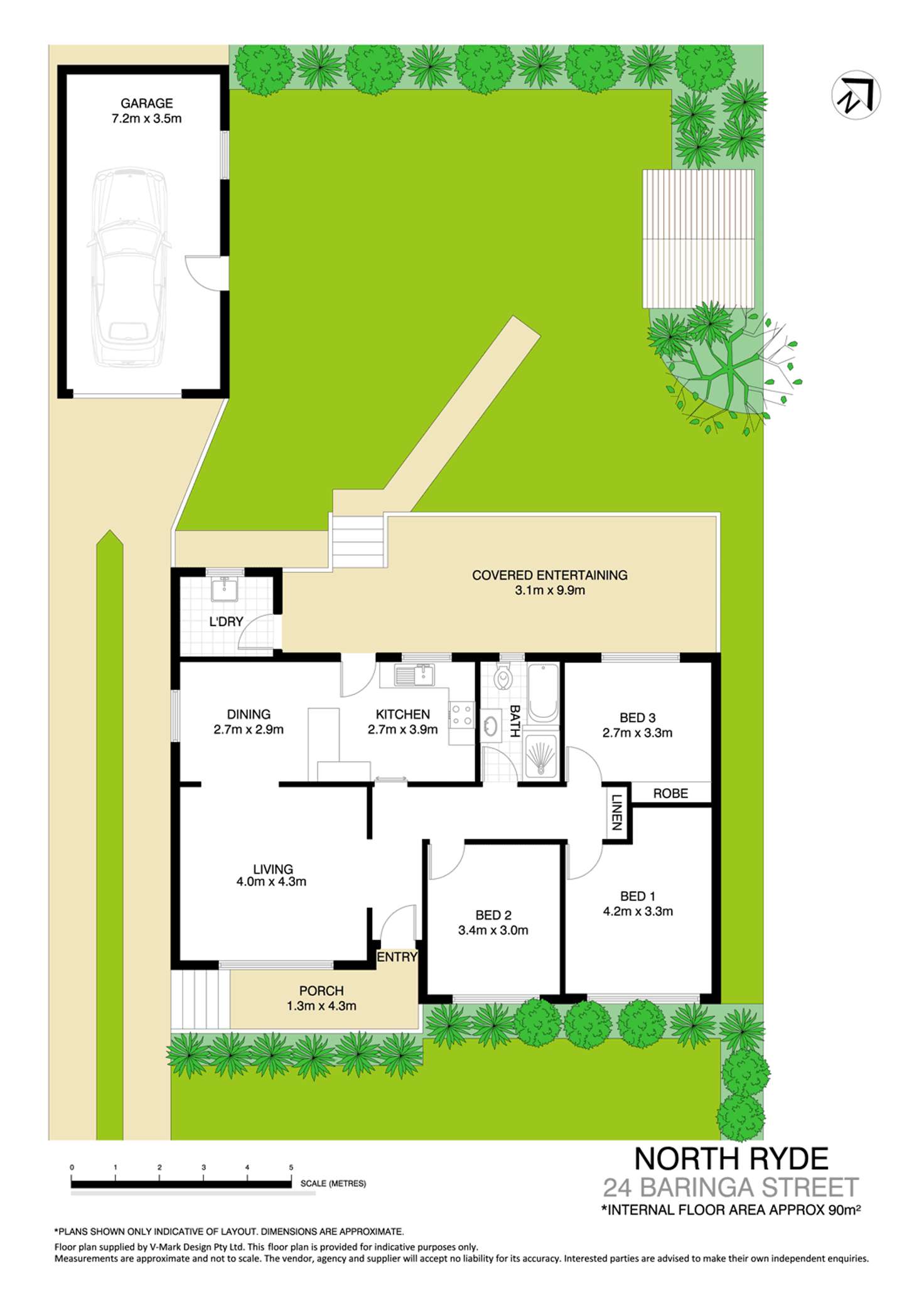 Floorplan of Homely house listing, 24 Baringa Street, North Ryde NSW 2113