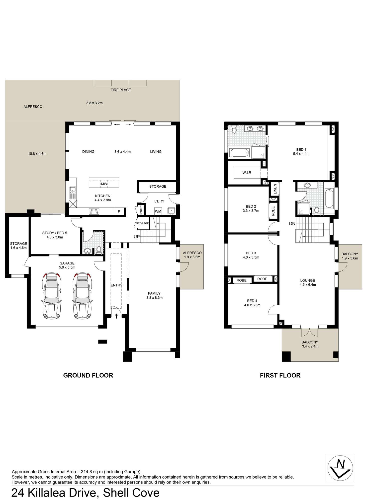 Floorplan of Homely house listing, 24 Killalea Drive, Shell Cove NSW 2529
