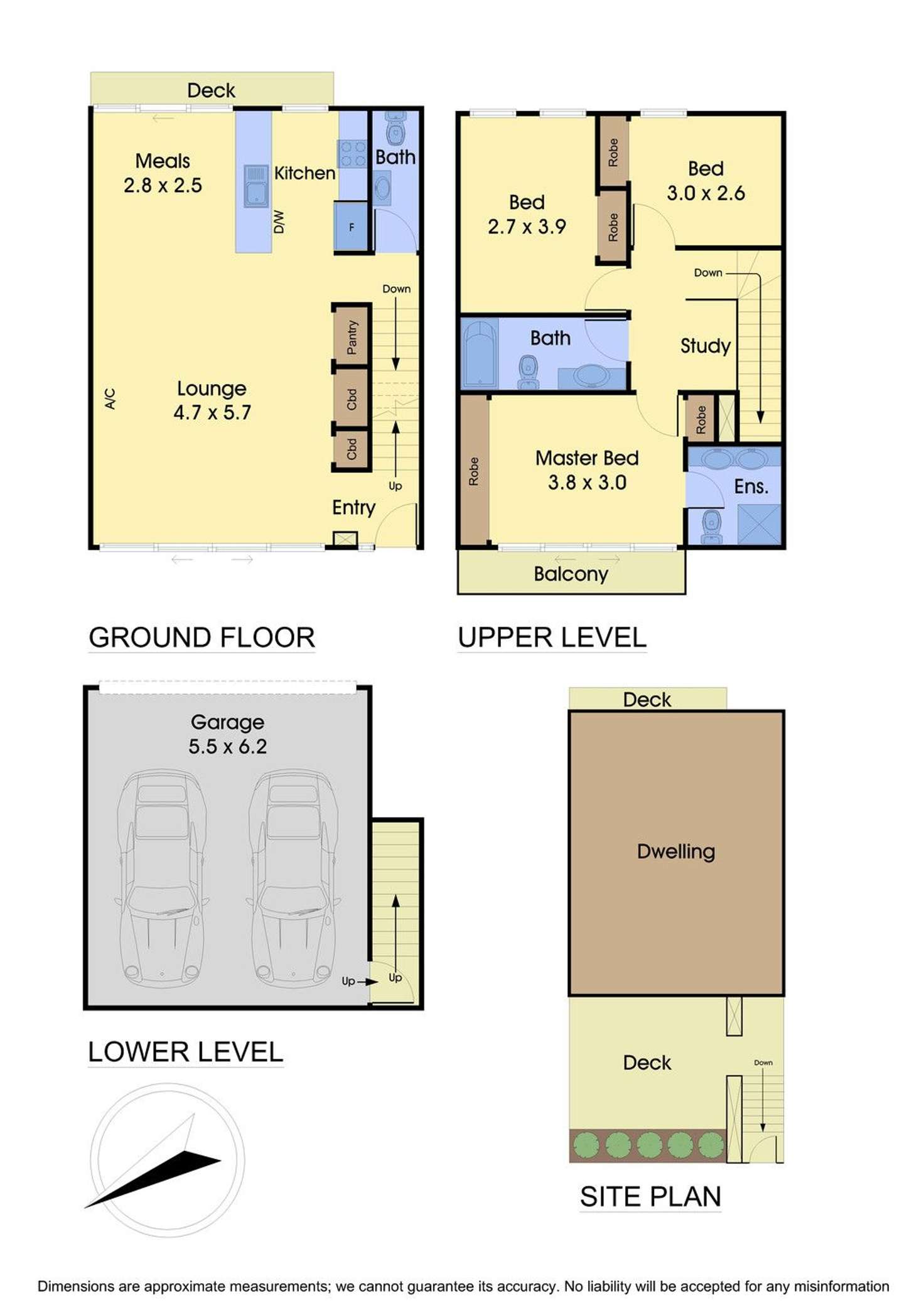 Floorplan of Homely townhouse listing, 2/415 Warrigal Road, Burwood VIC 3125