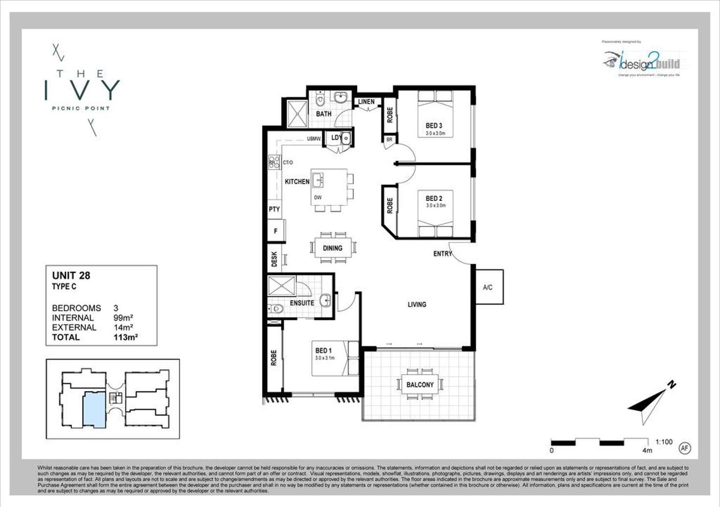 Floorplan of Homely unit listing, 28/26-28 Picnic Point Esplanade, Maroochydore QLD 4558