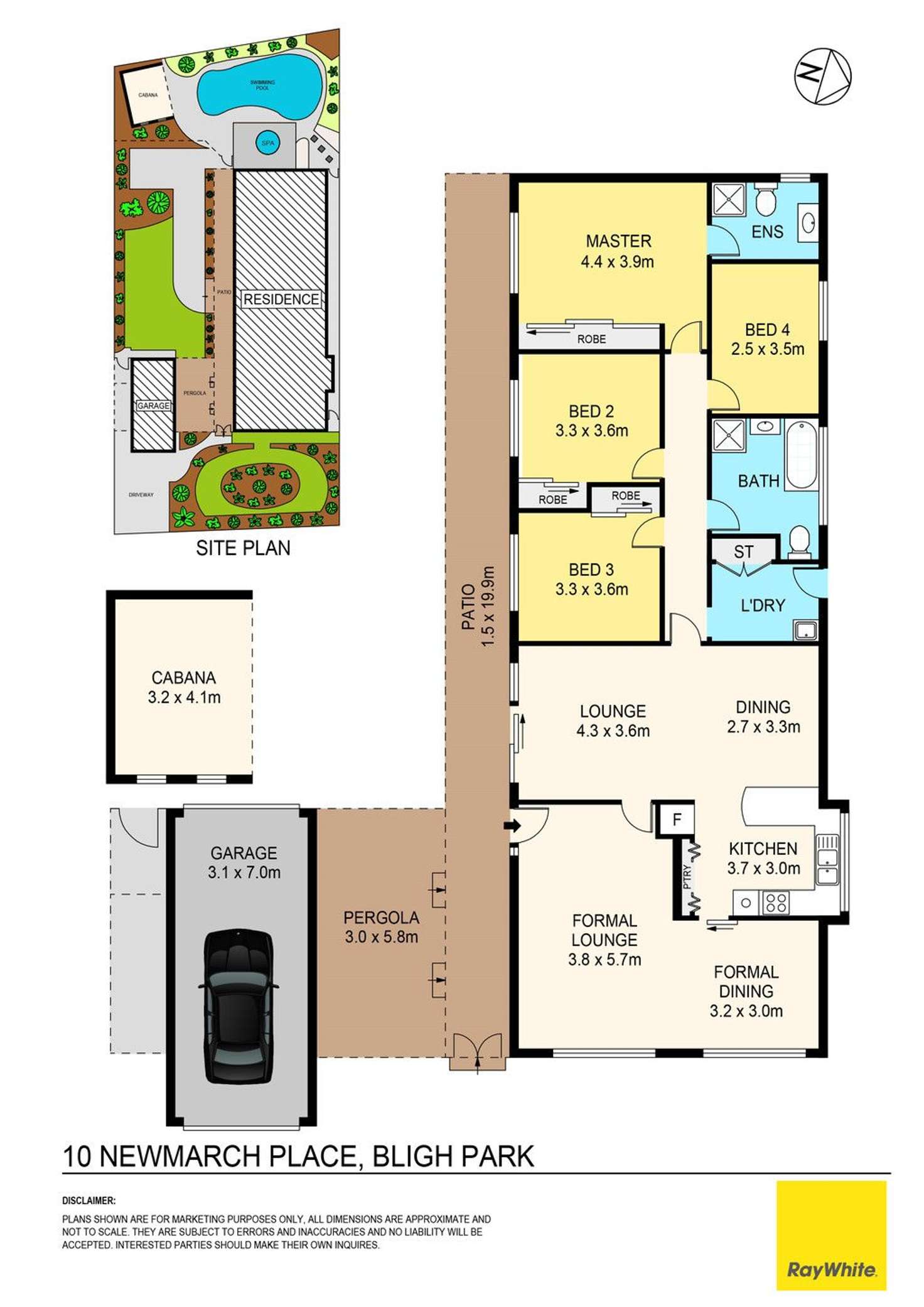 Floorplan of Homely house listing, 10 Newmarch Place, Bligh Park NSW 2756