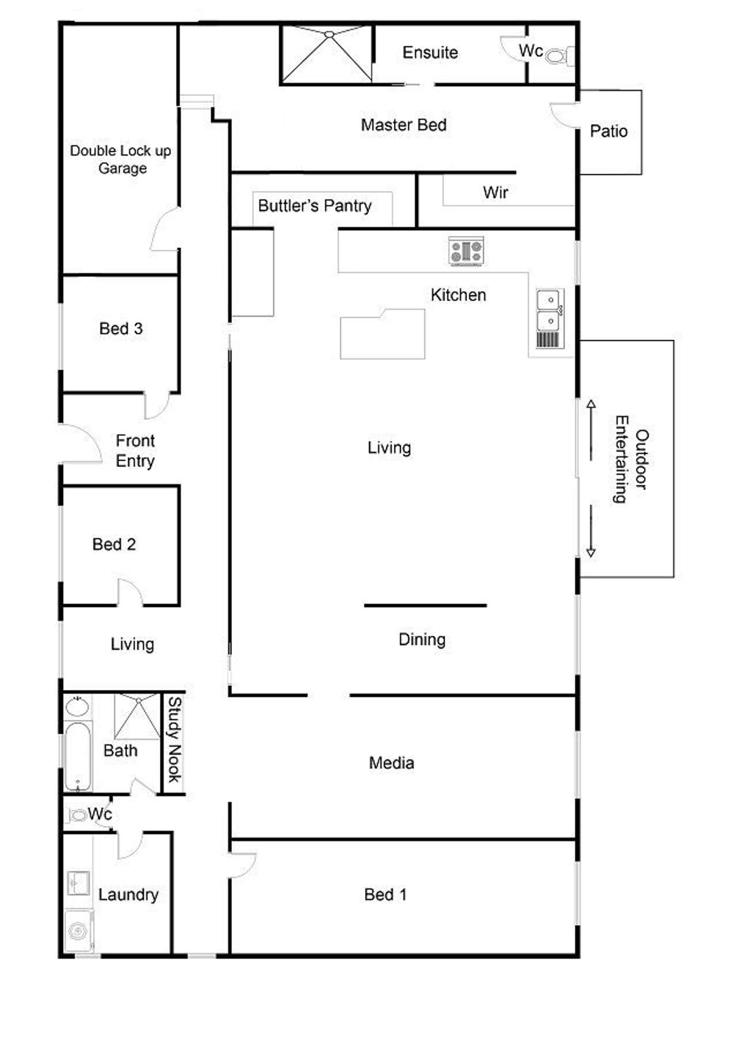 Floorplan of Homely house listing, 8 Cooinda Place, Glass House Mountains QLD 4518